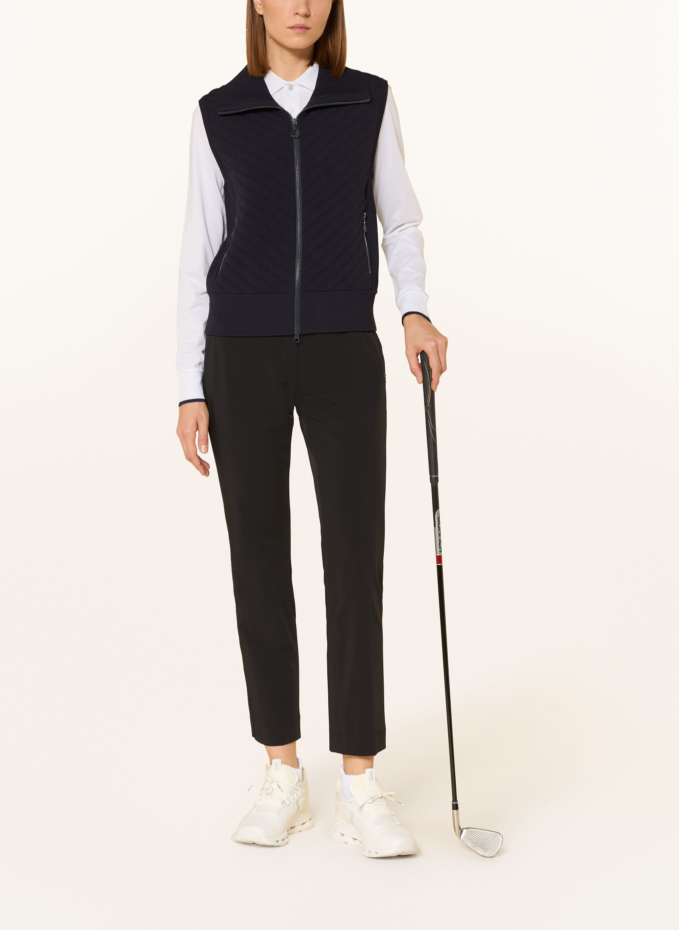 SPORTALM kamizelka z dzianiny: CZARNY