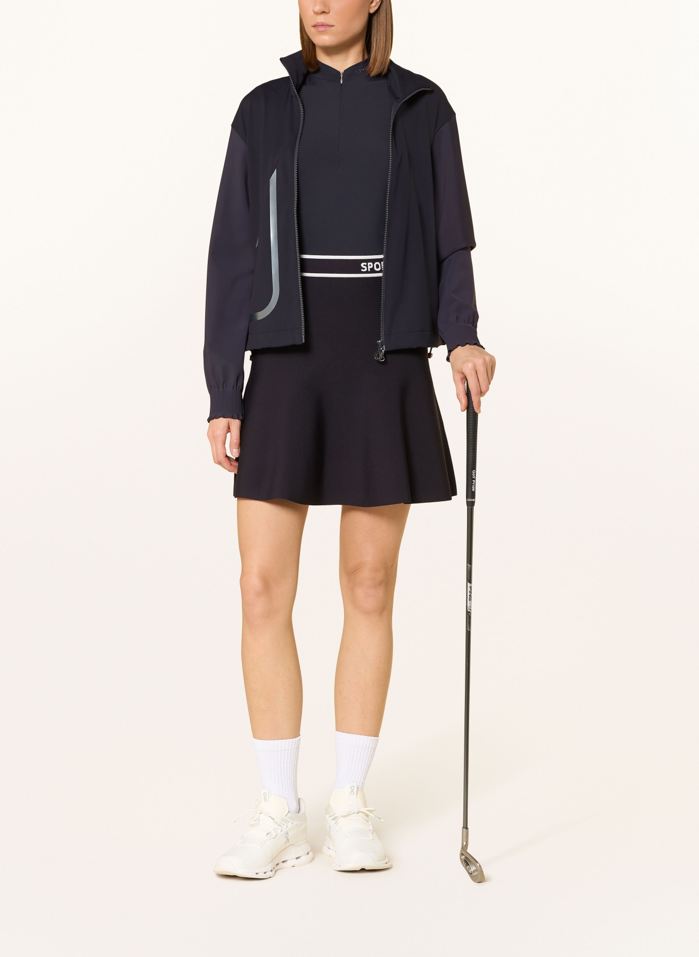 SPORTALM golfová sukně: ČERNÁ