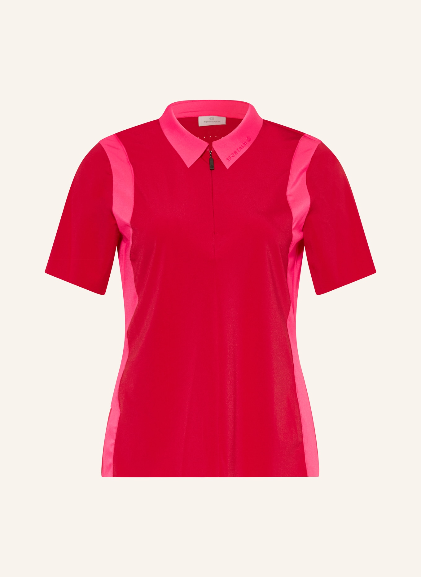SPORTALM Funktions-Poloshirt: ROT / HELLROT