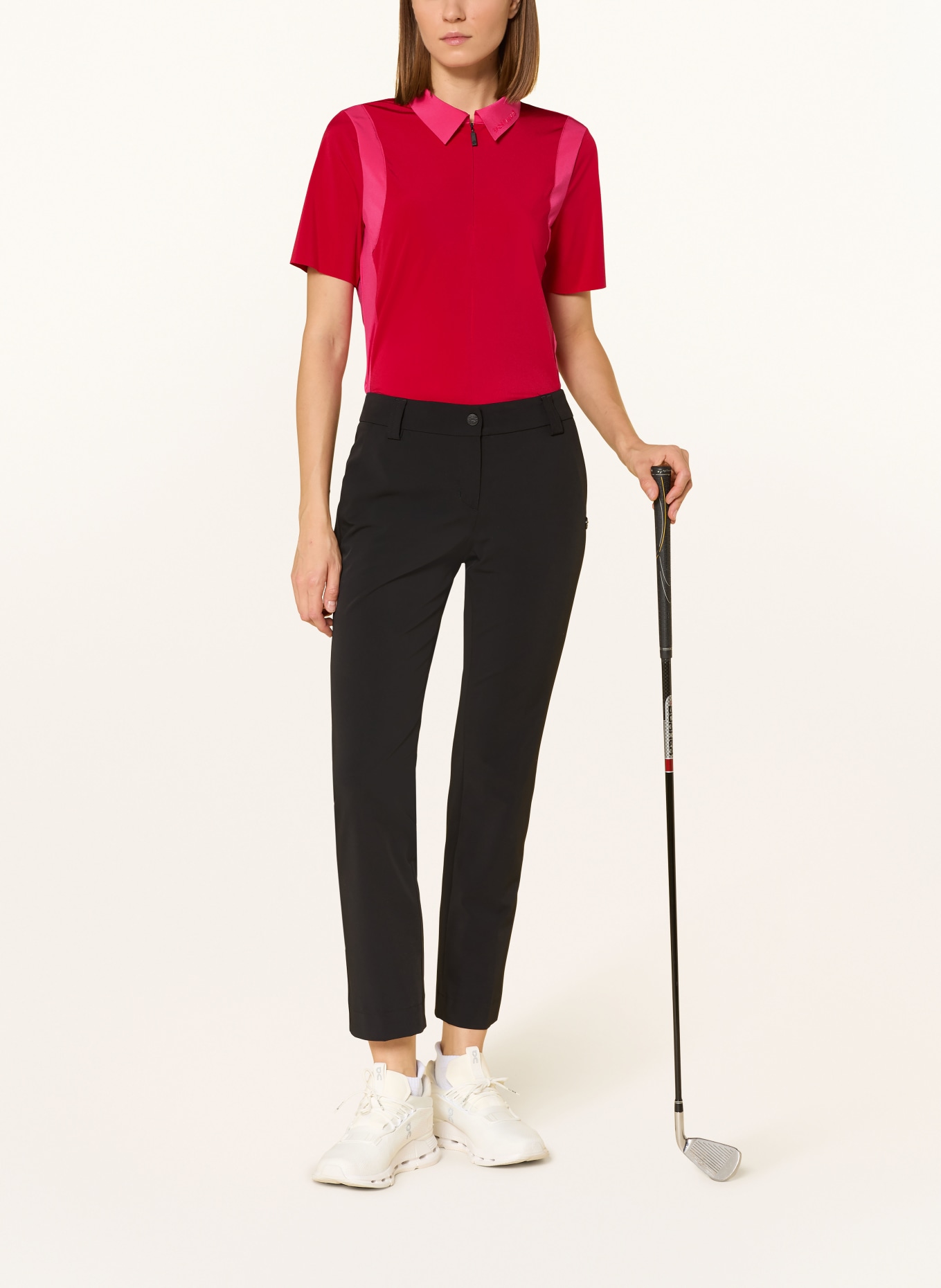 SPORTALM Funktions-Poloshirt: ROT / HELLROT