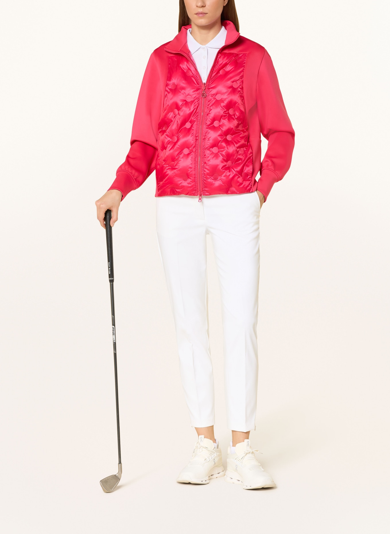 SPORTALM Kurtka funkcjonalna CHRISTEL z mieszanki materiałów: FUKSJA