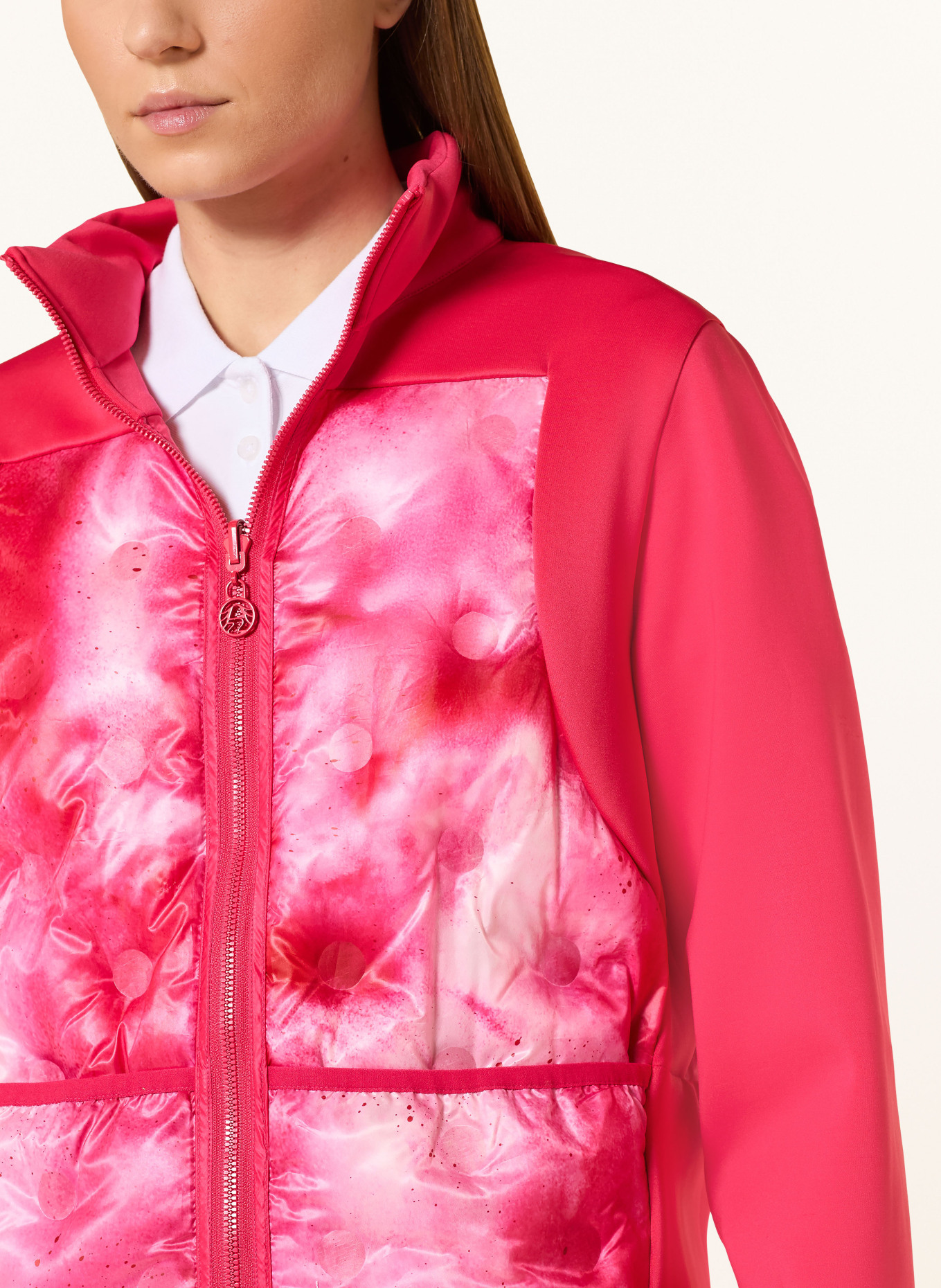 SPORTALM Kurtka funkcjonalna CHRISTEL z mieszanki materiałów: FUKSJA