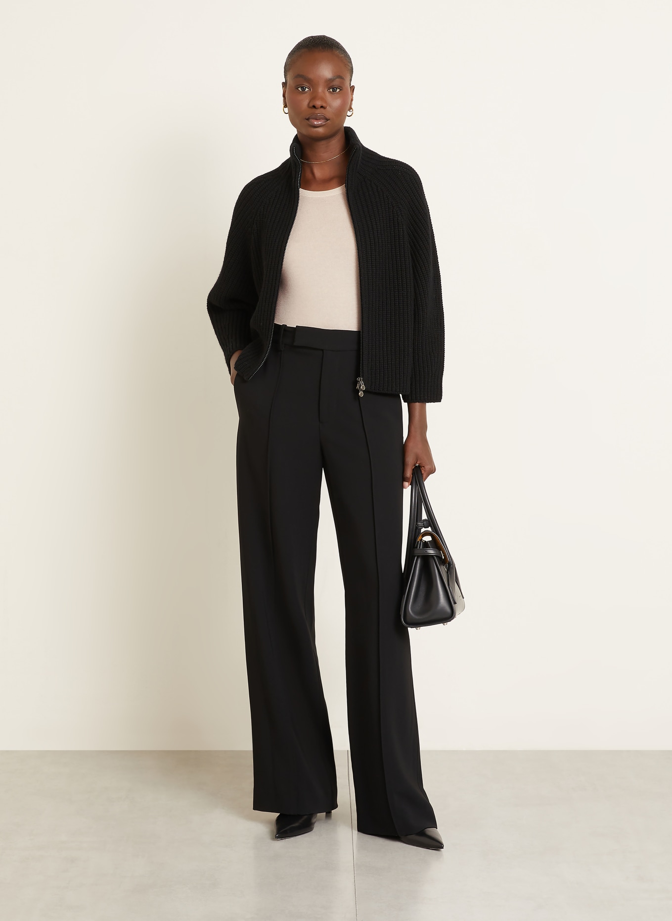 IRIS von ARNIM Strickshirt: CREME