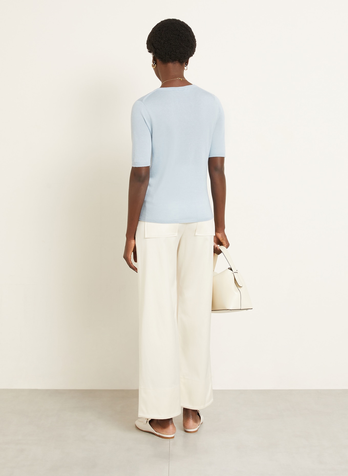 IRIS von ARNIM Strickshirt: HELLBLAU