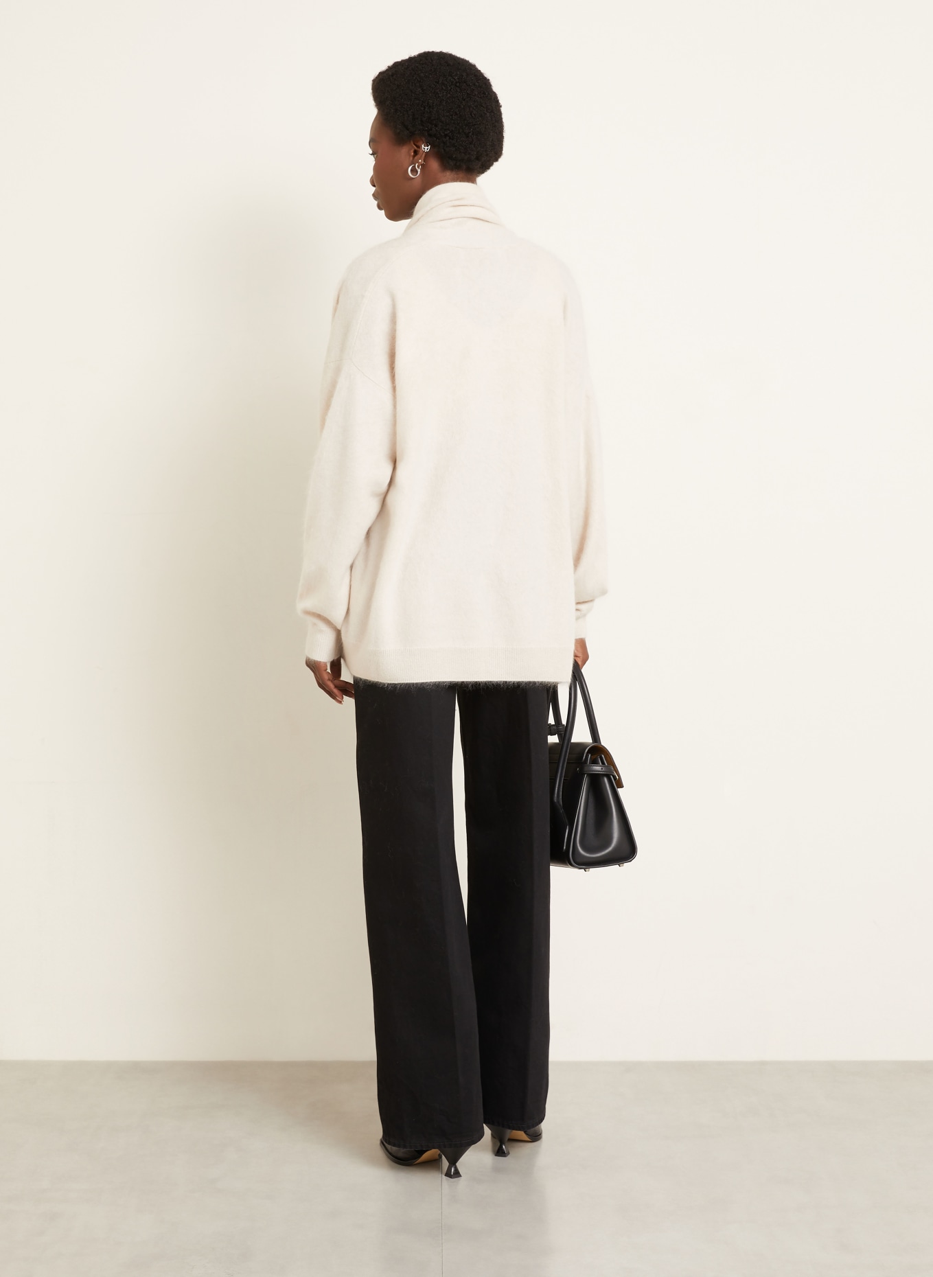 IRIS von ARNIM Housse tricotée KAMELIA en cachemire: CRÈME