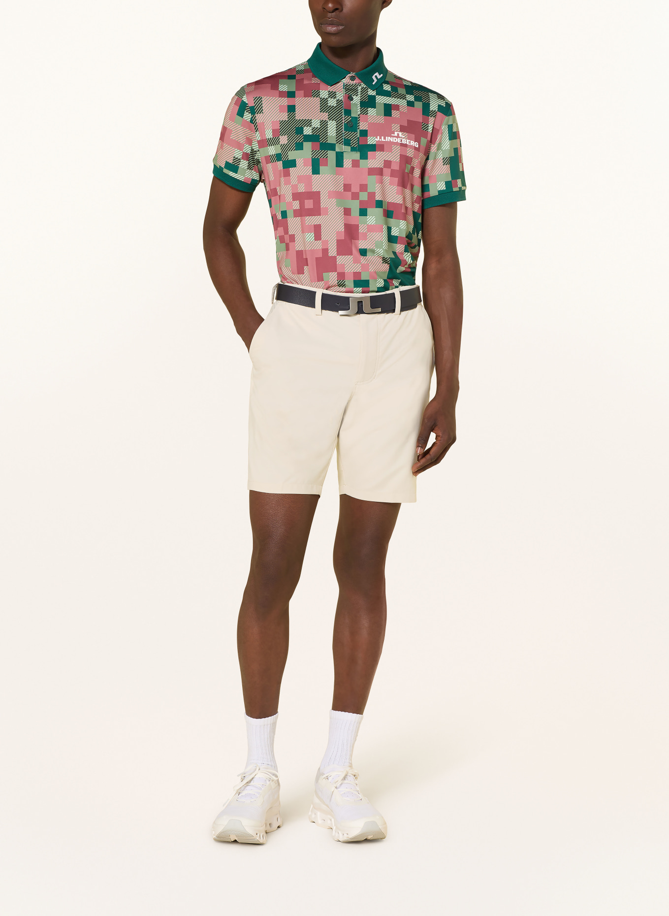 J.LINDEBERG golf shorts: CREAM