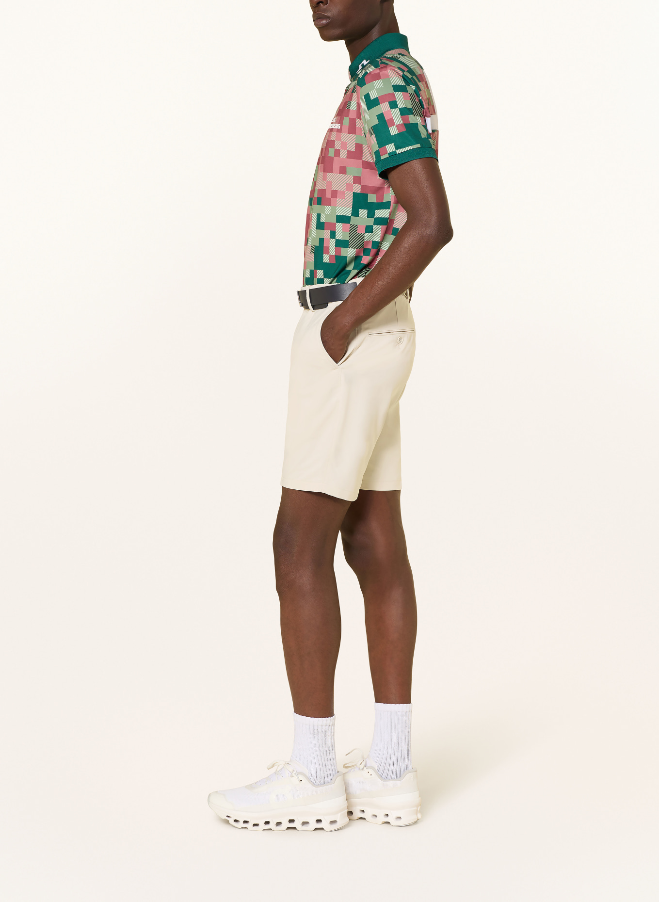 J.LINDEBERG golf shorts: CREAM