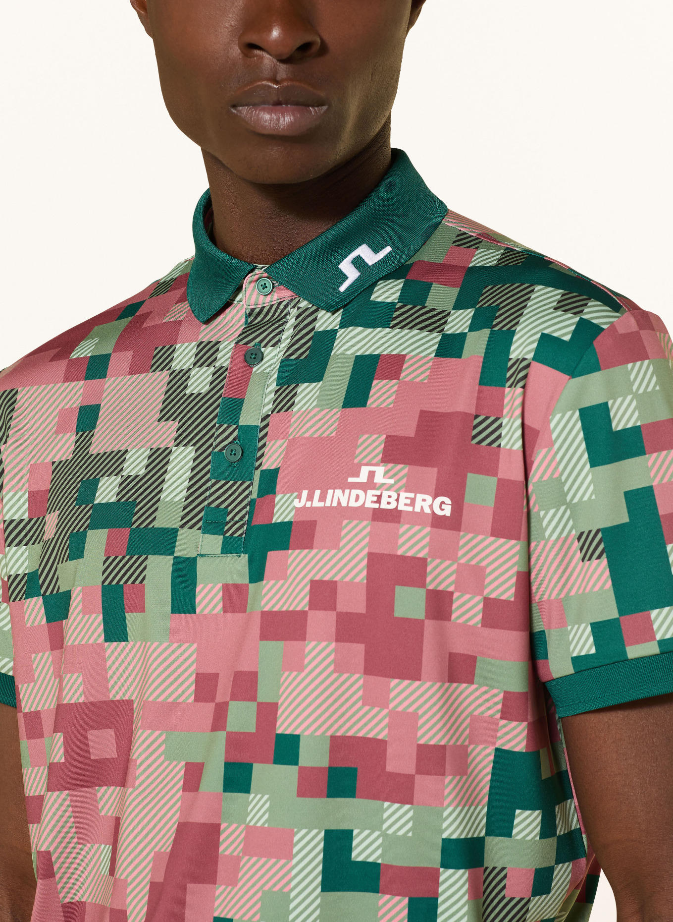 J.LINDEBERG Functionele polo: GROEN / DONKERROOD / ROOD