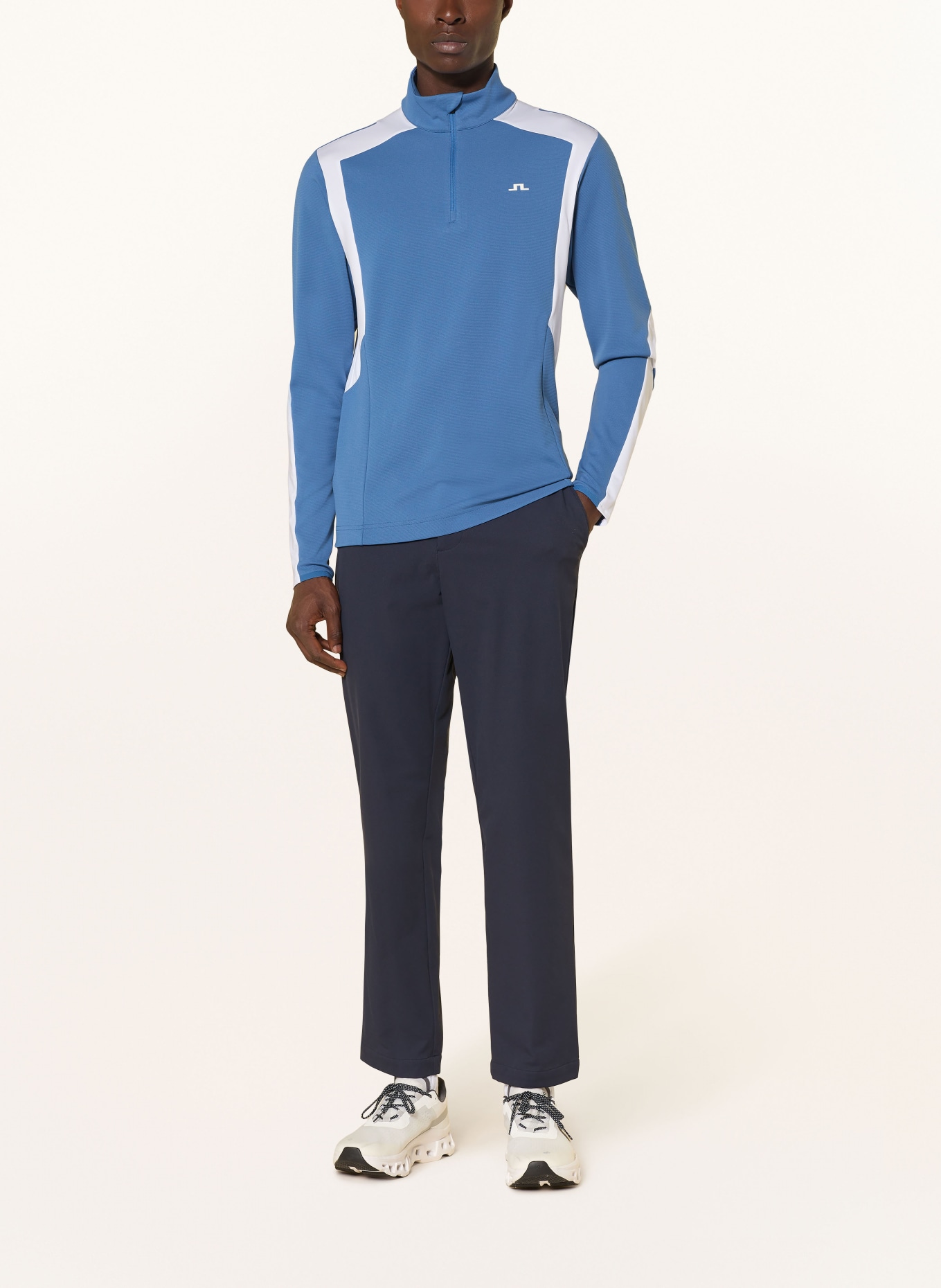 J.LINDEBERG Midlayer: BLAU / WEISS