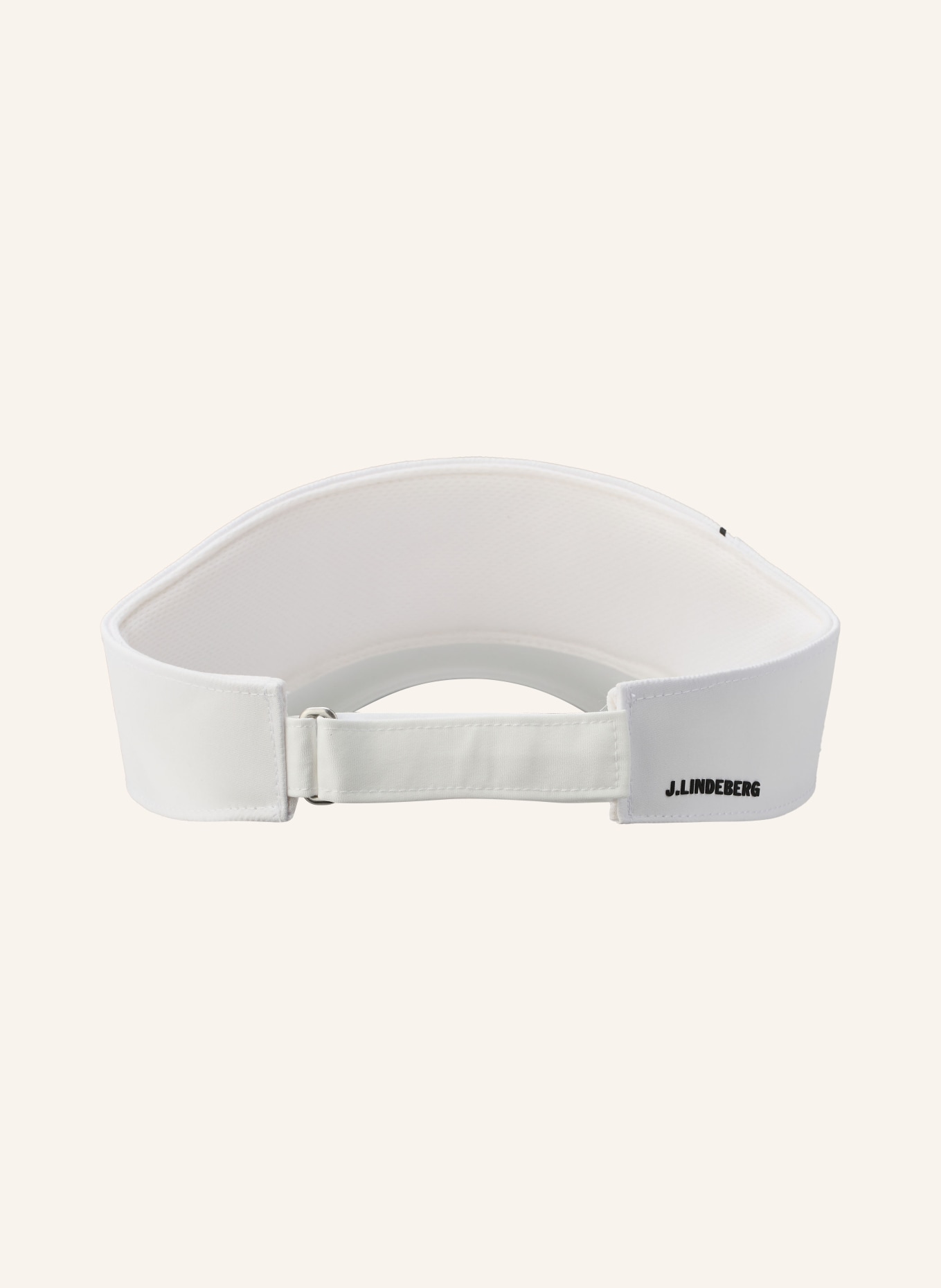 J.LINDEBERG visor cap: WHITE / BLACK