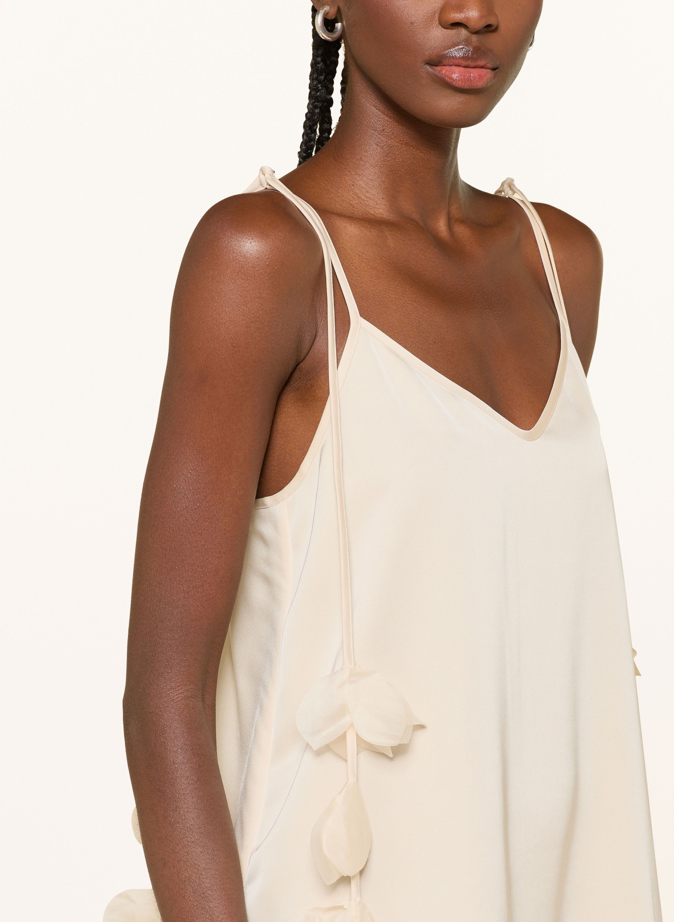 MRS & HUGS cocktail dress: ECRU