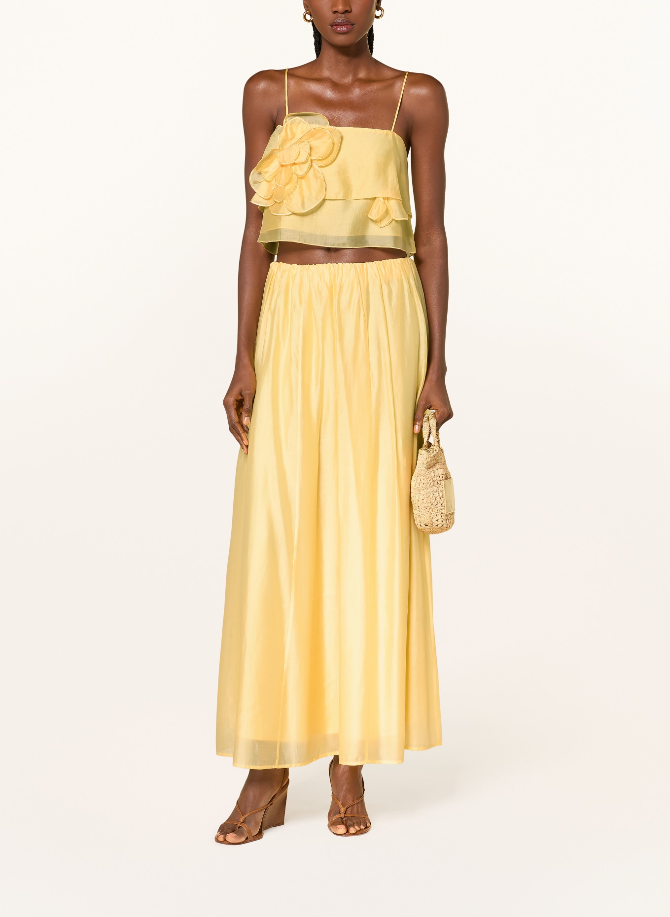 MRS & HUGS Sukně: TMAVĚ ŽLUTÁ