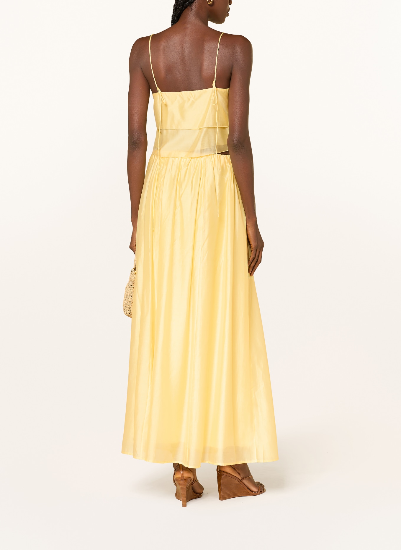 MRS & HUGS Cropped-Blusentop: HELLGELB