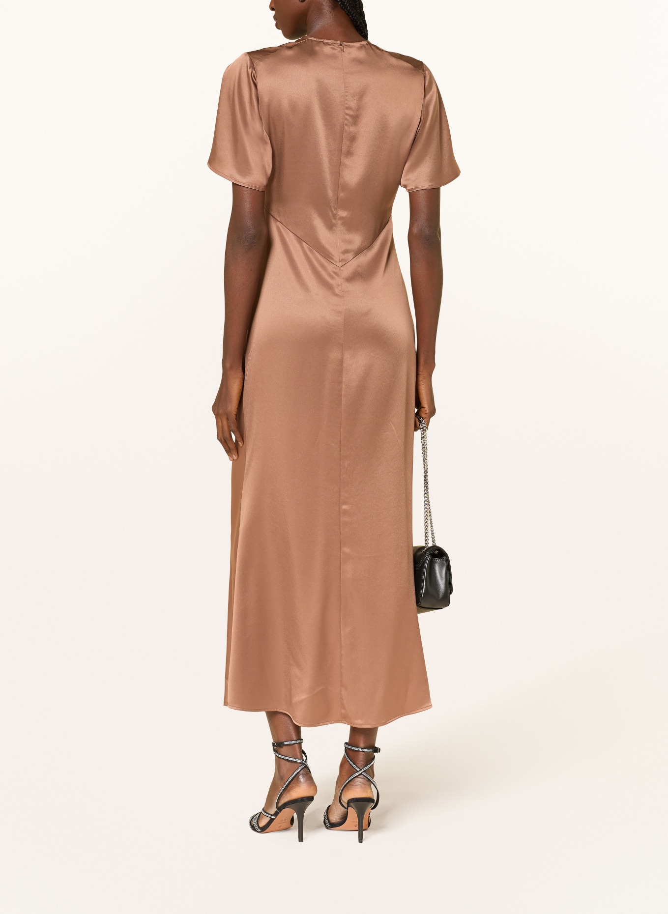 MRS & HUGS evening gown: BROWN