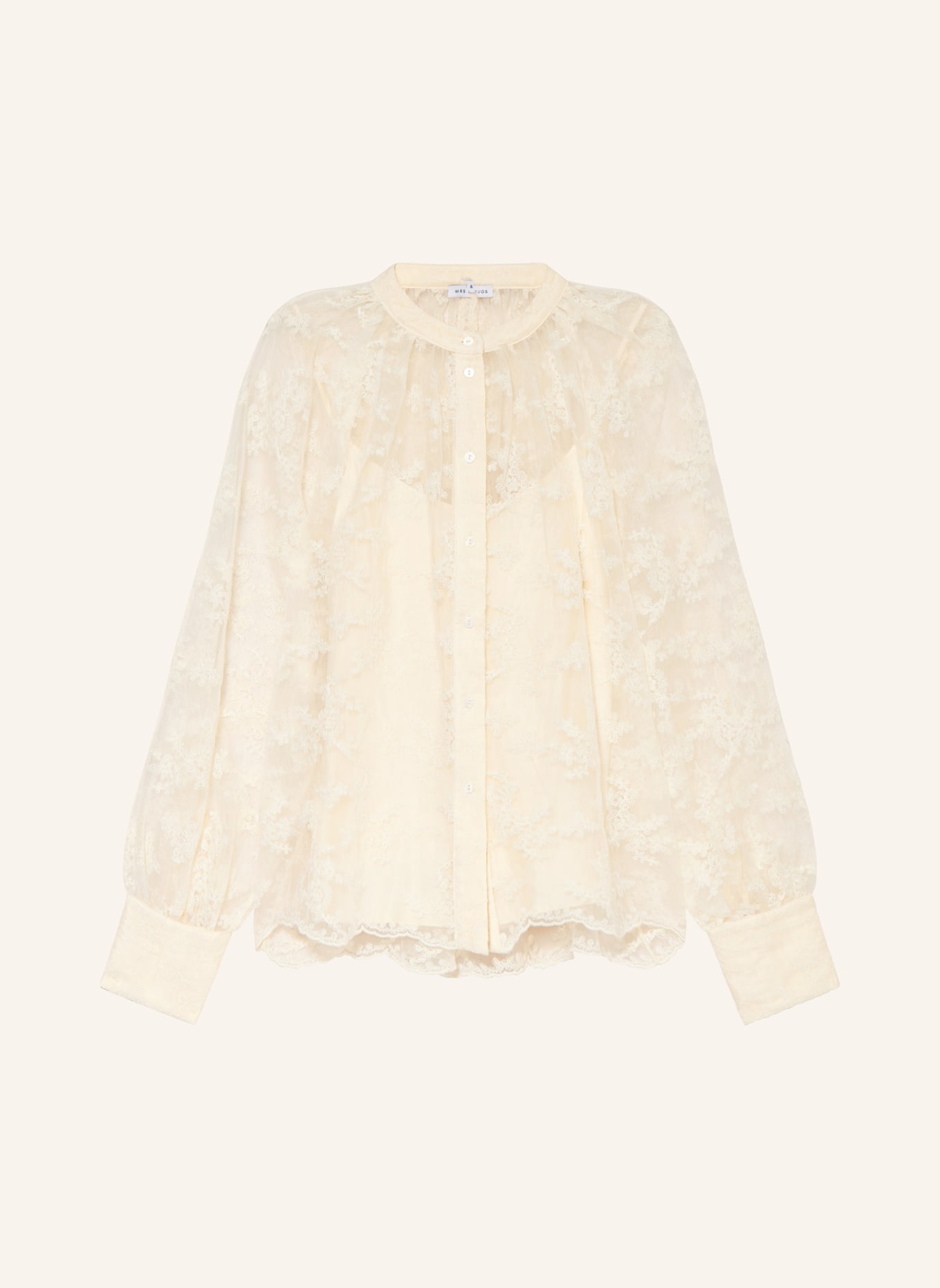 MRS & HUGS Bluse aus Spitze: CREME