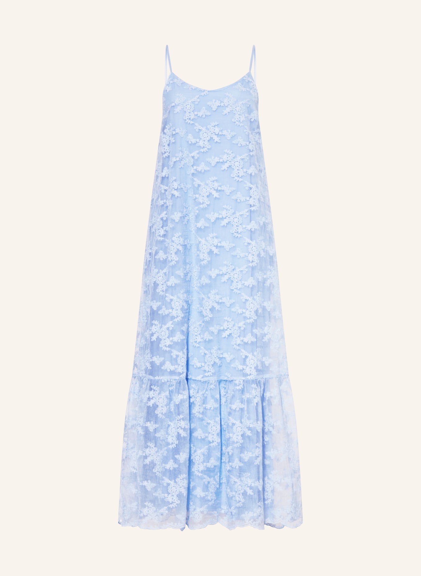 MRS & HUGS lace dress: LIGHT BLUE