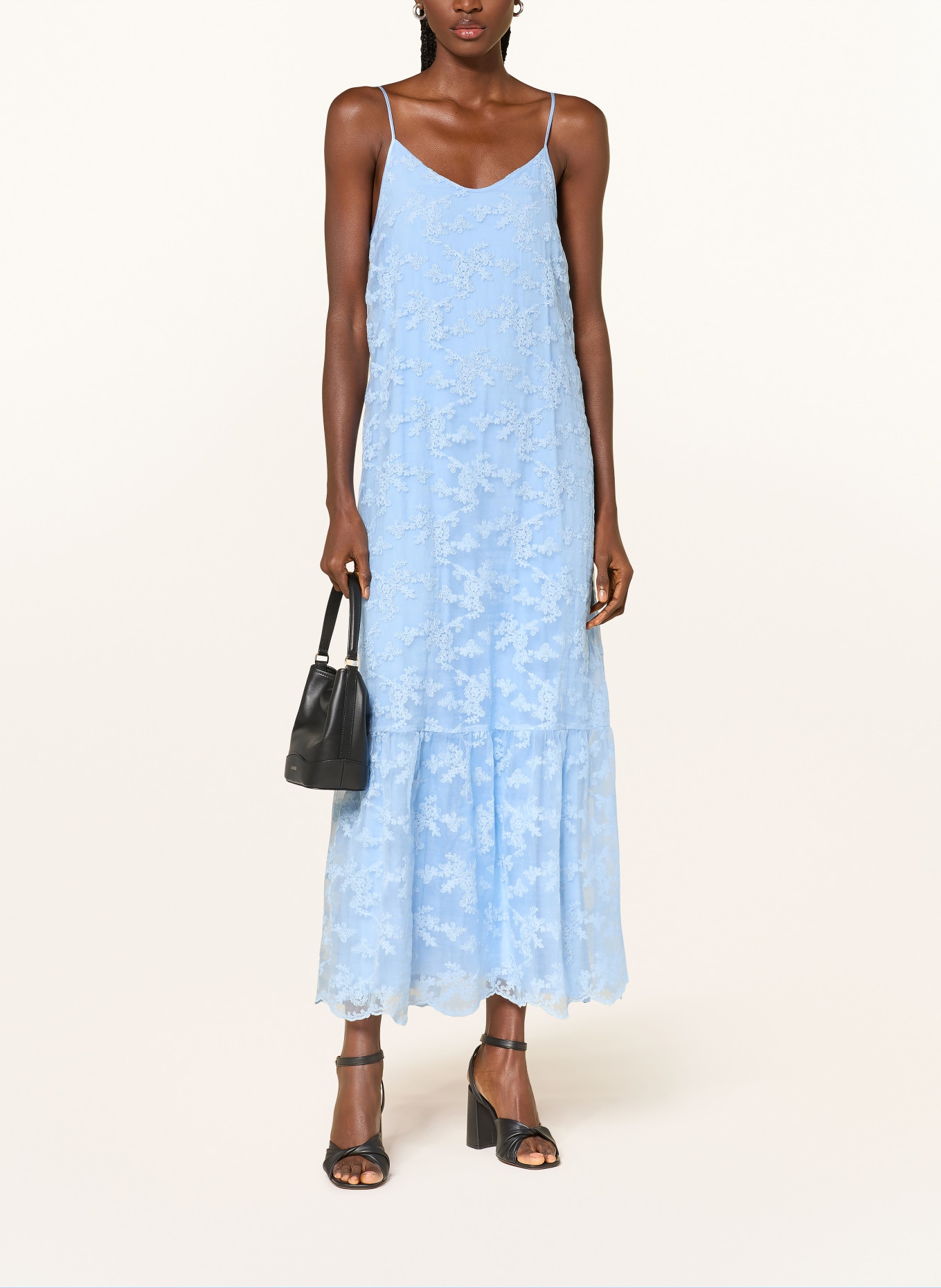 MRS & HUGS lace dress: LIGHT BLUE