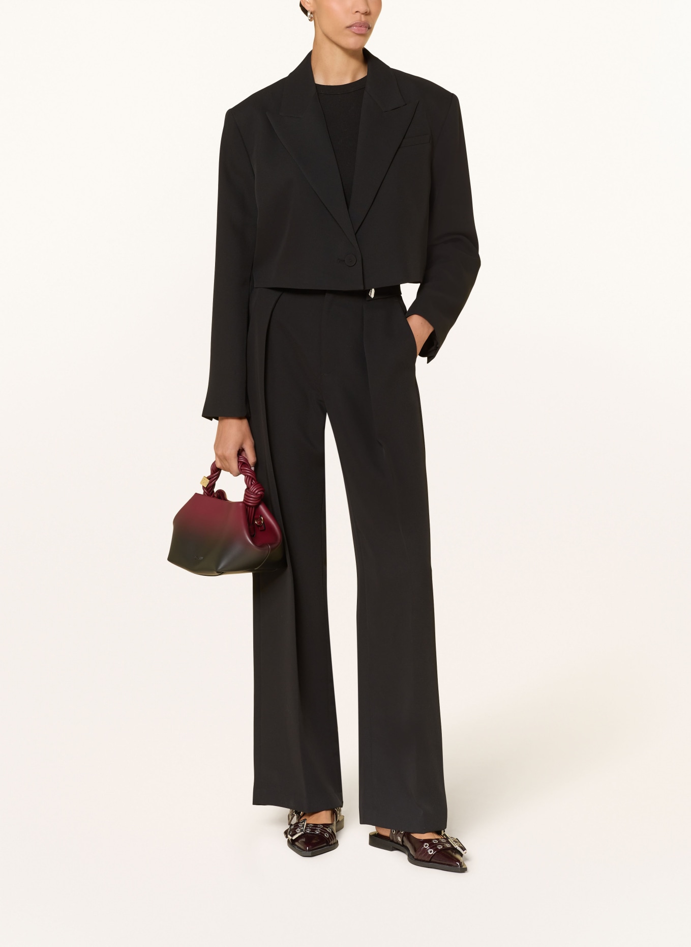 MRS & HUGS kalhoty Marlene: ČERNÁ