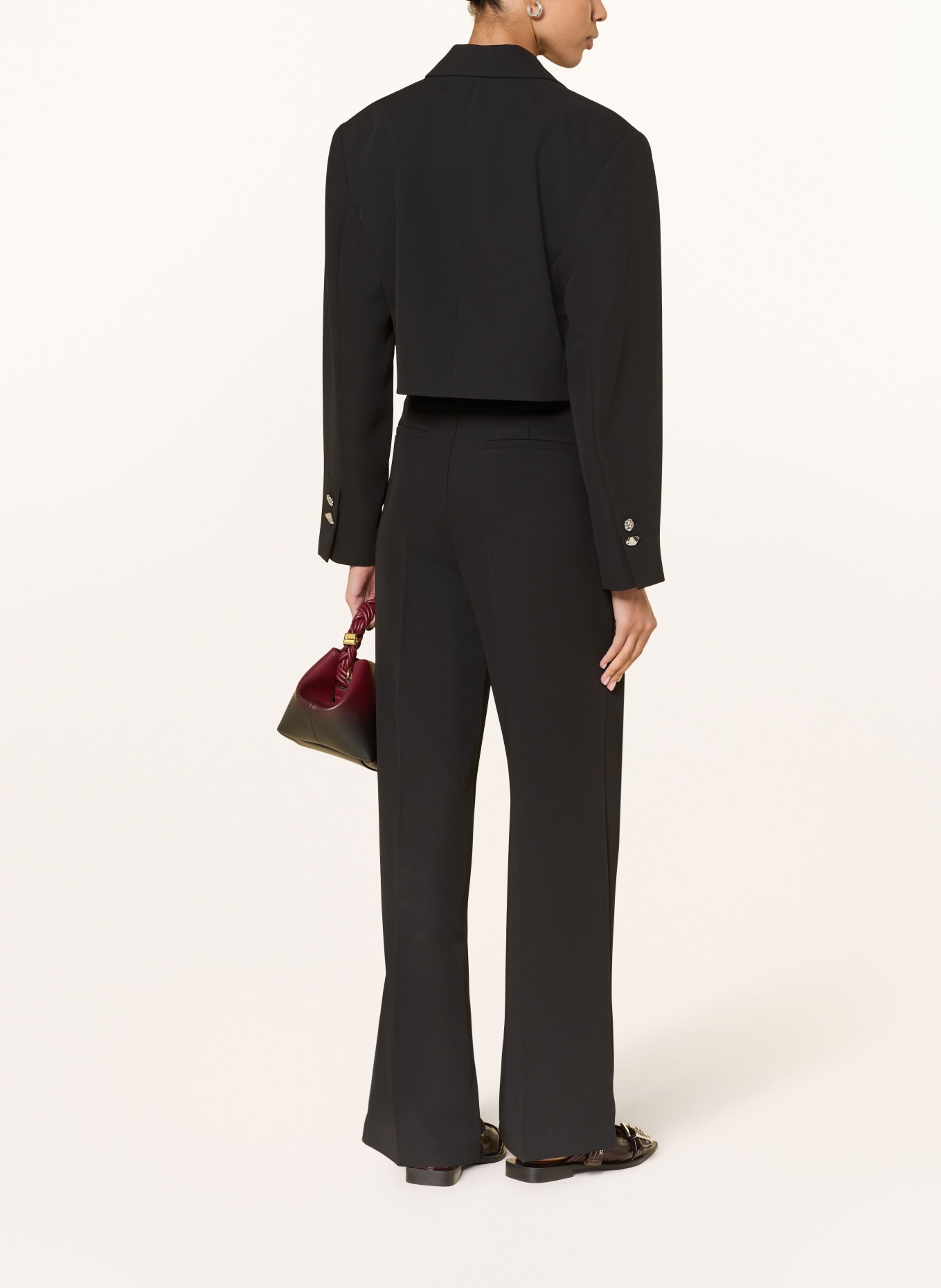 MRS & HUGS kalhoty Marlene: ČERNÁ