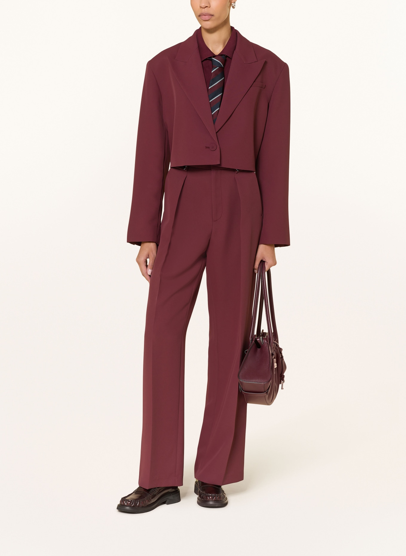 MRS & HUGS marlene pants: DARK RED