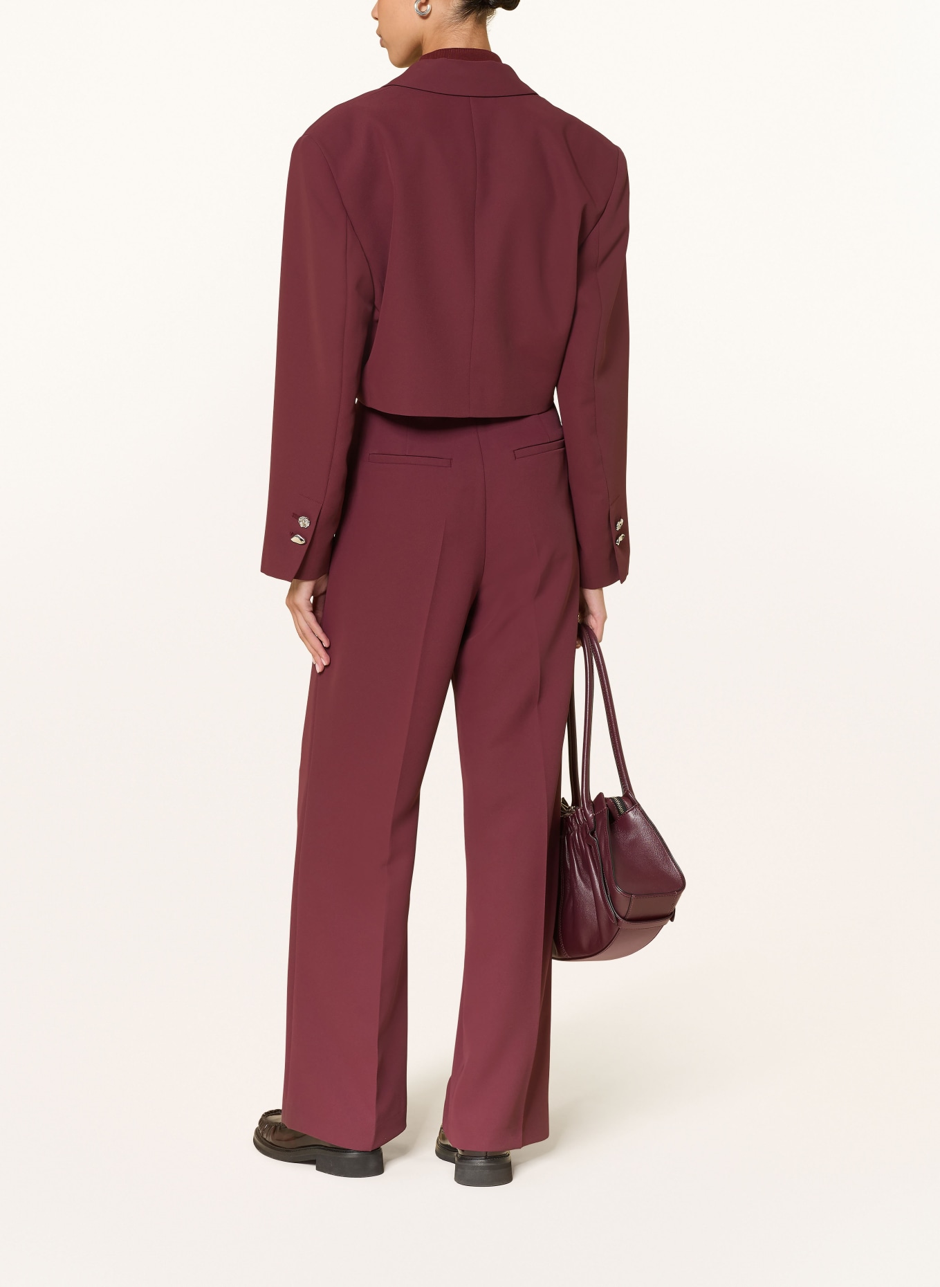 MRS & HUGS marlene pants: DARK RED