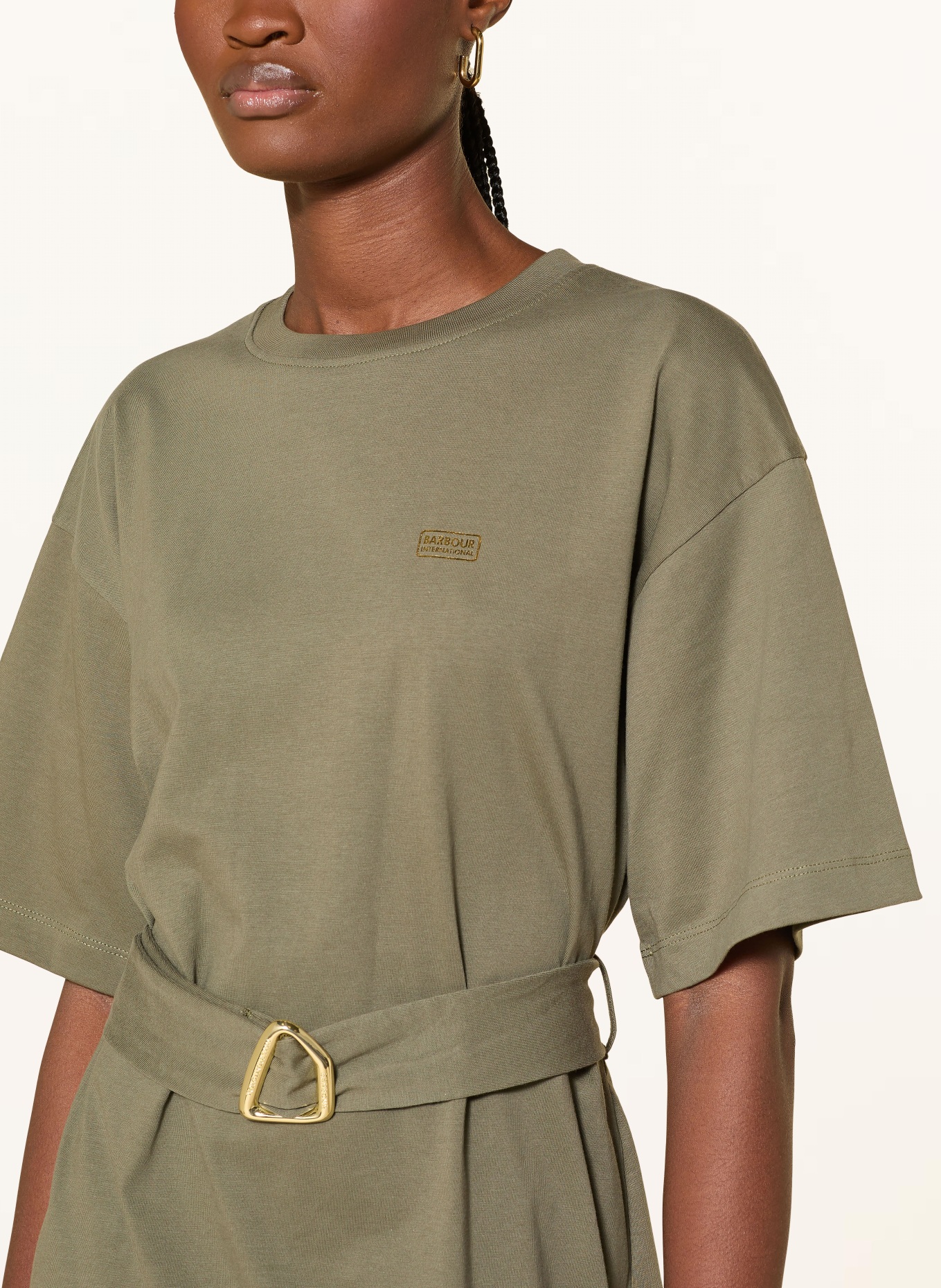 BARBOUR INTERNATIONAL Jerseykleid UMA: OLIV / GOLD