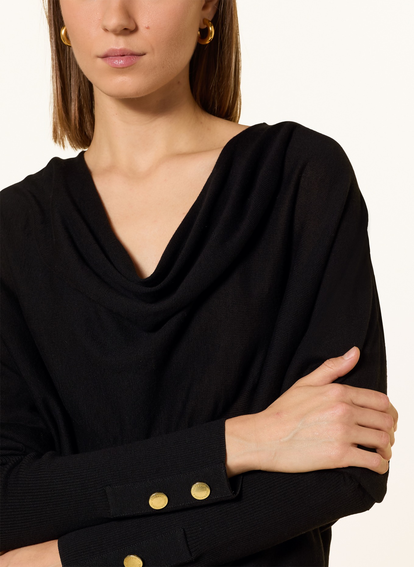 BARBOUR INTERNATIONAL Pullover NIA: SCHWARZ