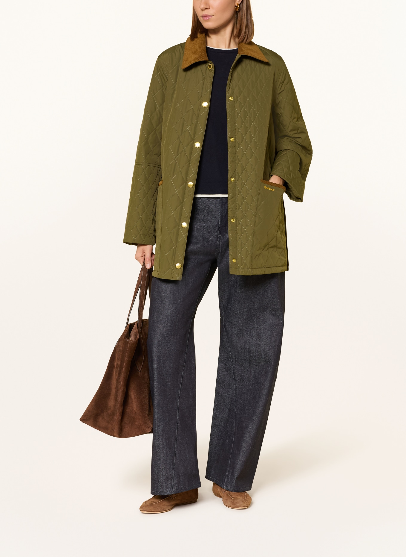 Barbour GOLDMIRE QUILT quilted jacket: OLIVE