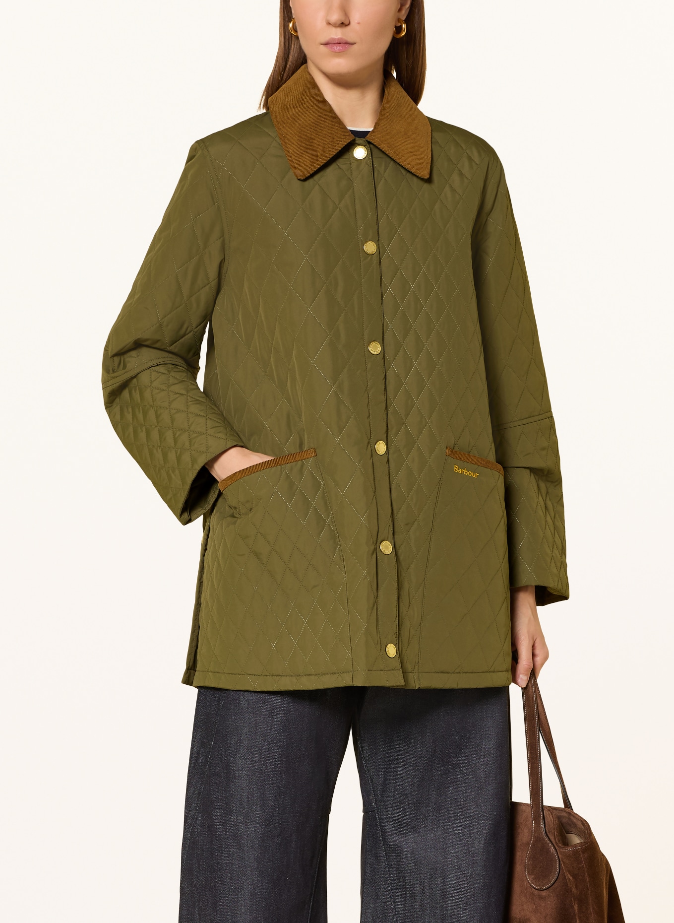 Barbour GOLDMIRE QUILT quilted jacket: OLIVE