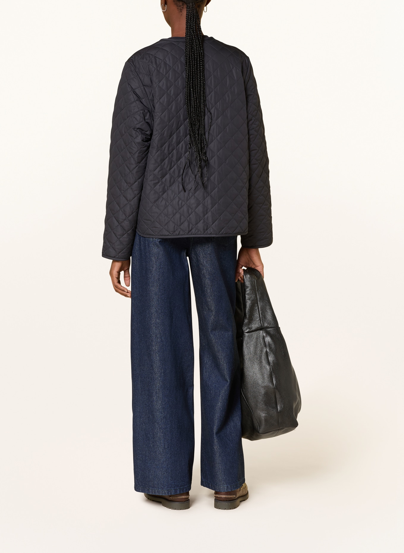 Barbour Quilted jacket CASHEL: DARK BLUE