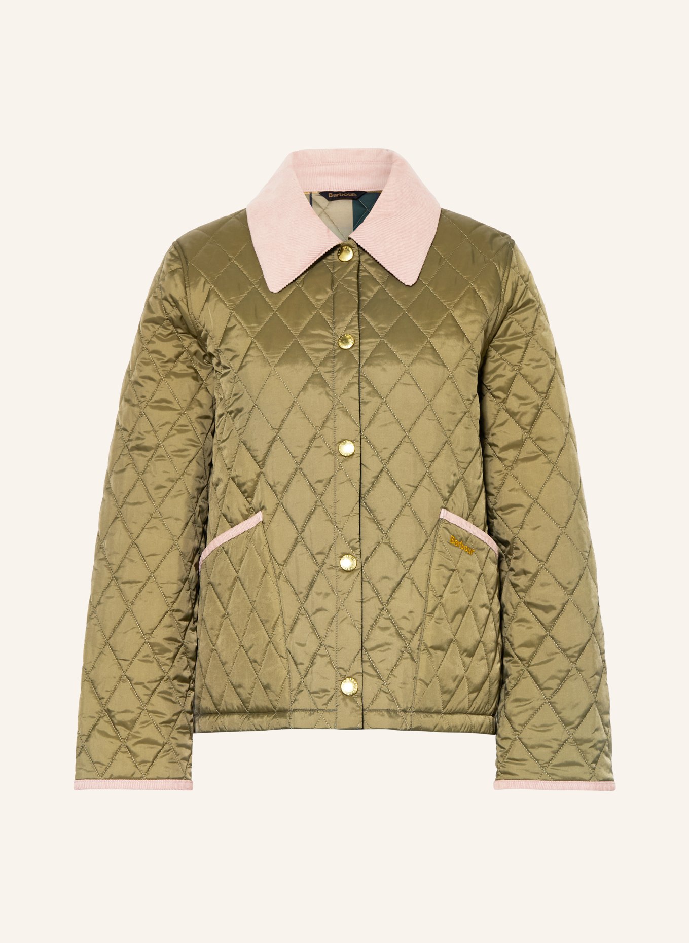 Barbour Steppjacke LIDDESDAL: OLIV / ROSÉ