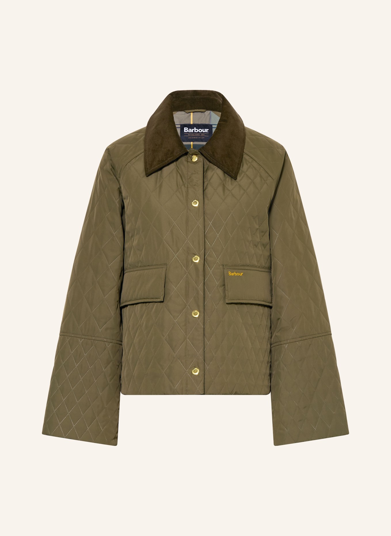 Barbour Steppjacke KIRBY: OLIV