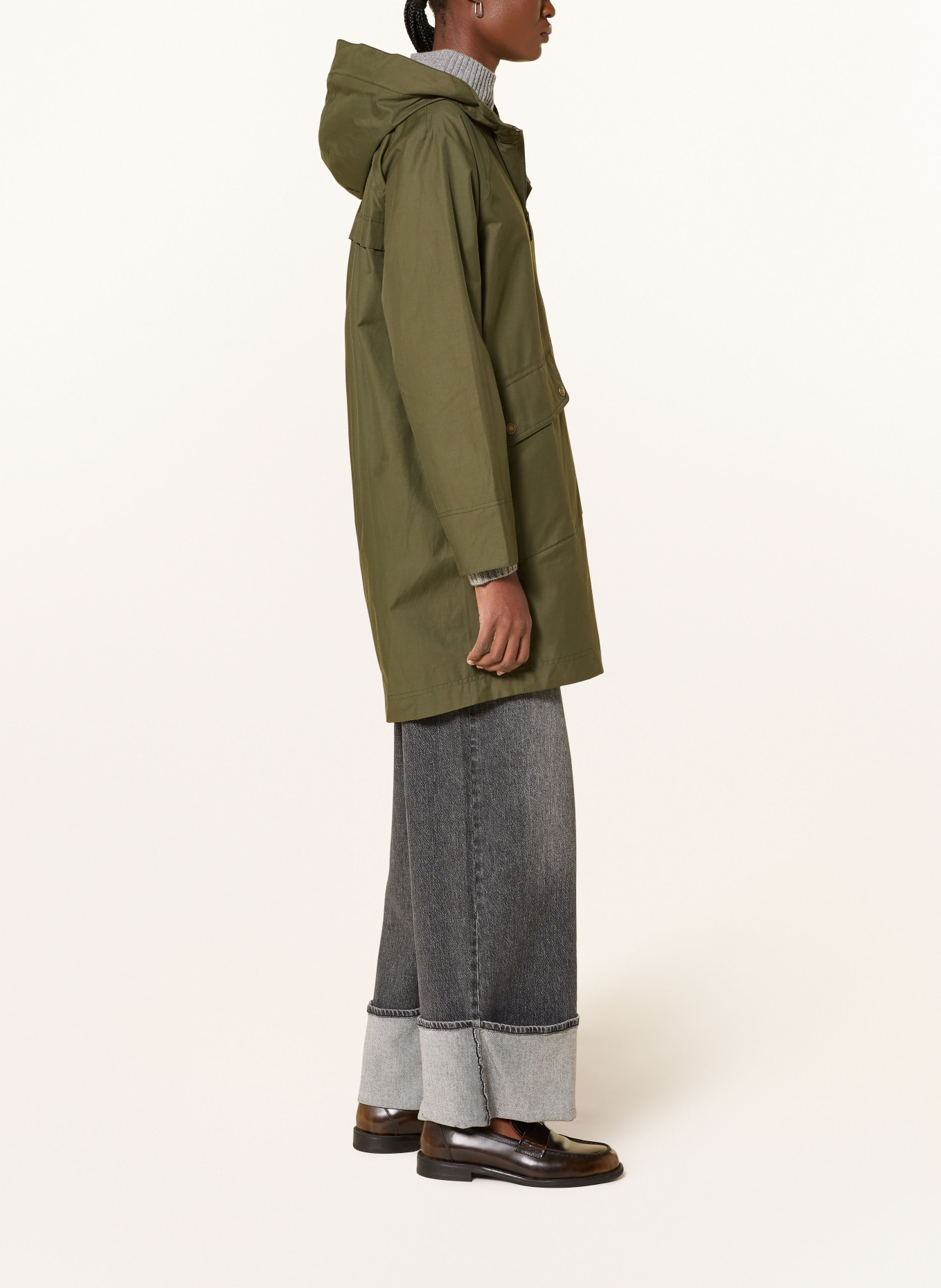 Barbour HERON parka: DARK GREEN