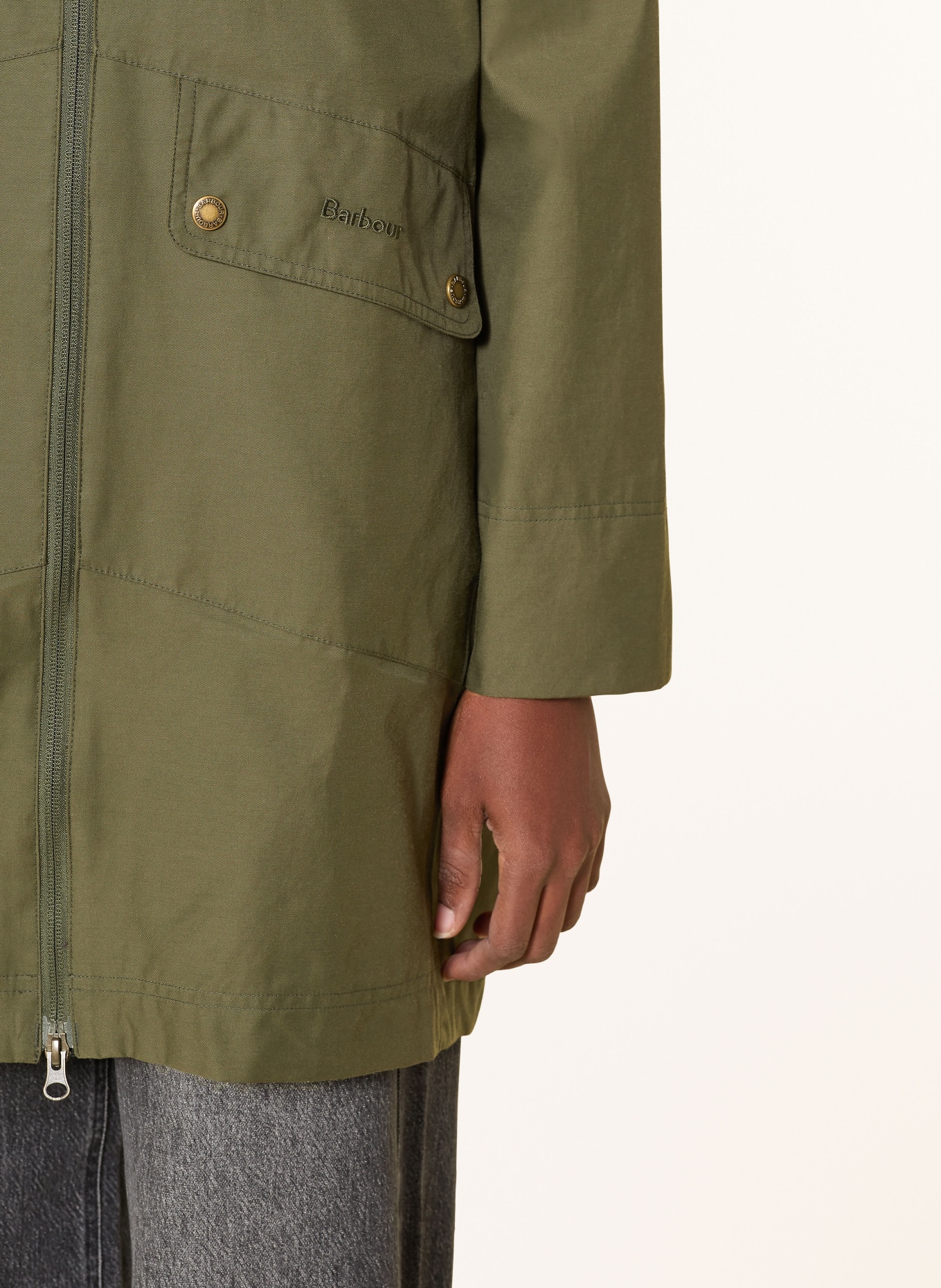 Barbour HERON parka: DARK GREEN