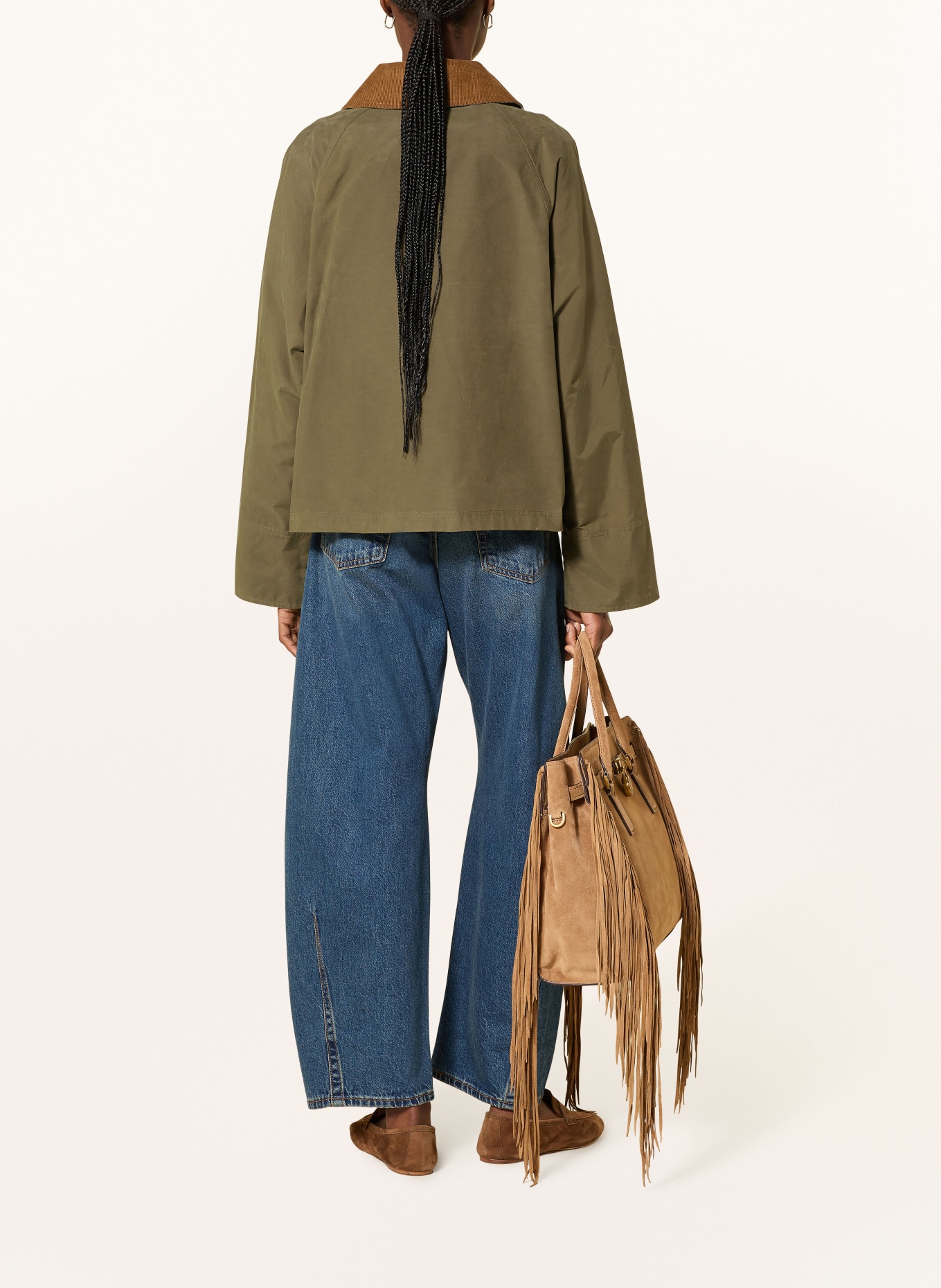 Barbour Jacke ICONS SPEY: GRÜN / GOLD / BRAUN