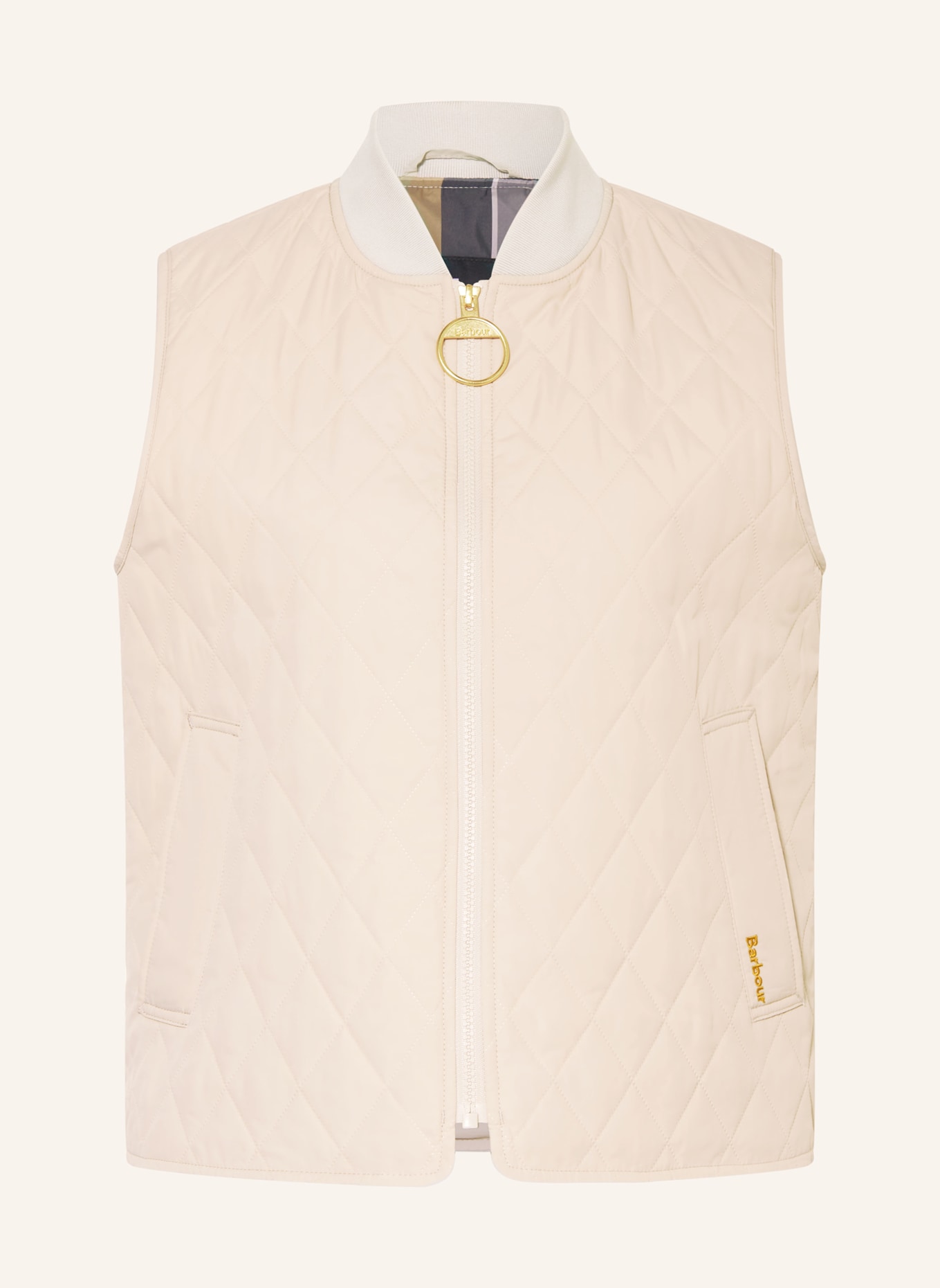 Barbour ROEBURN quilted vest: CREAM