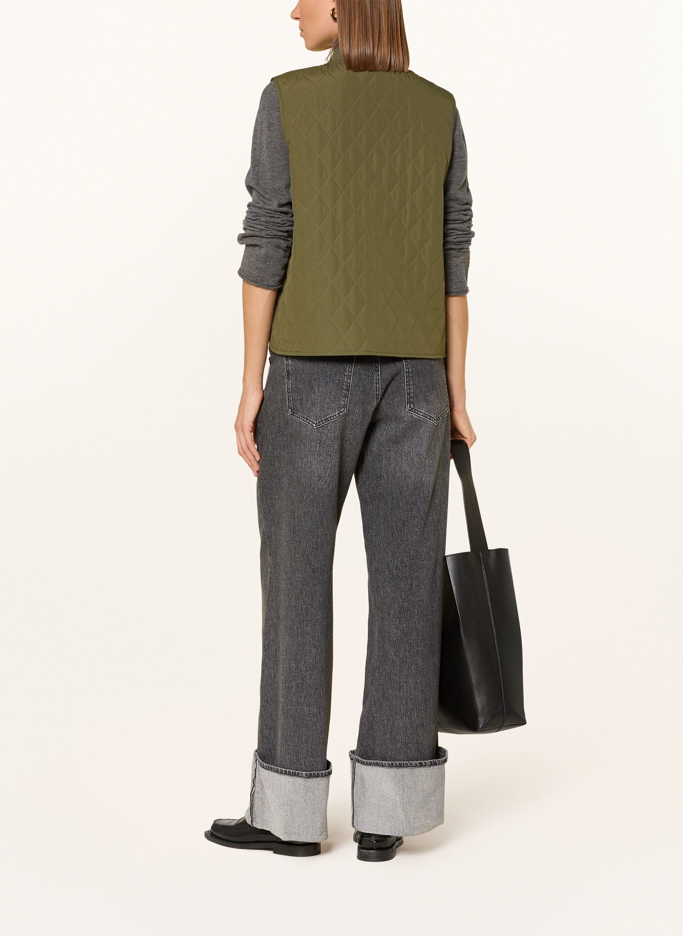 Barbour ROEBURN quilted vest: OLIVE