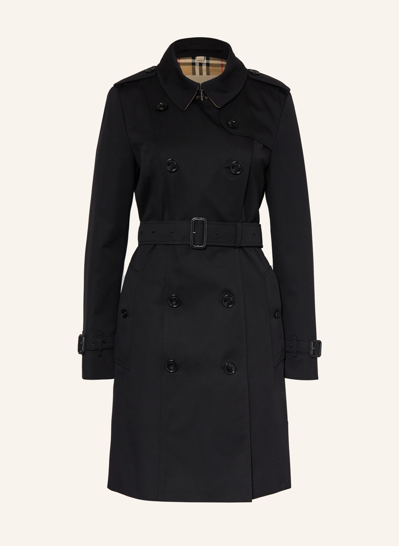 BURBERRY trench coat in black