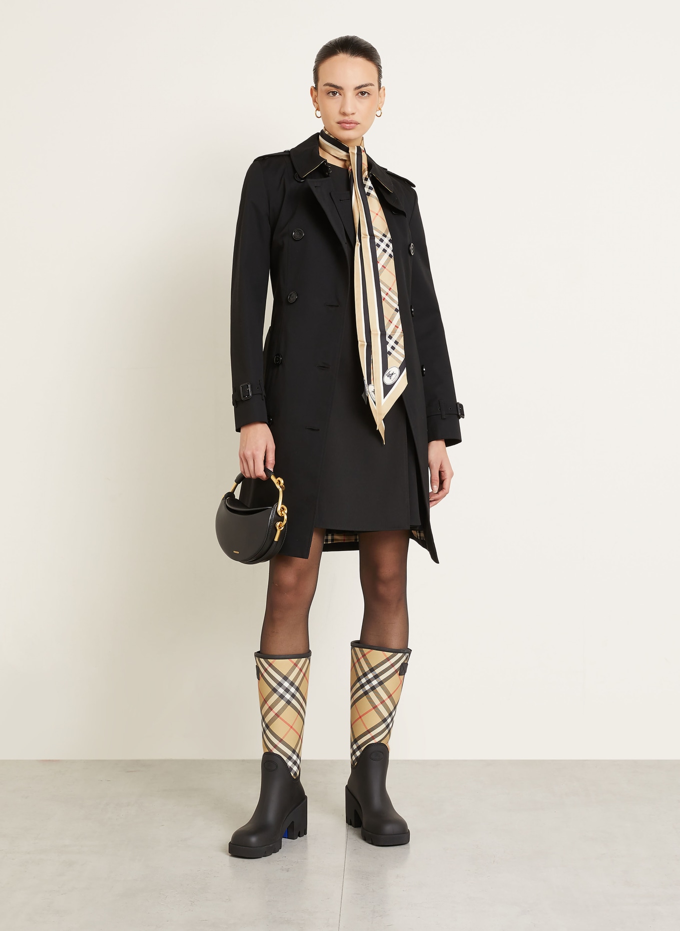 BURBERRY Trenchcoat: SCHWARZ