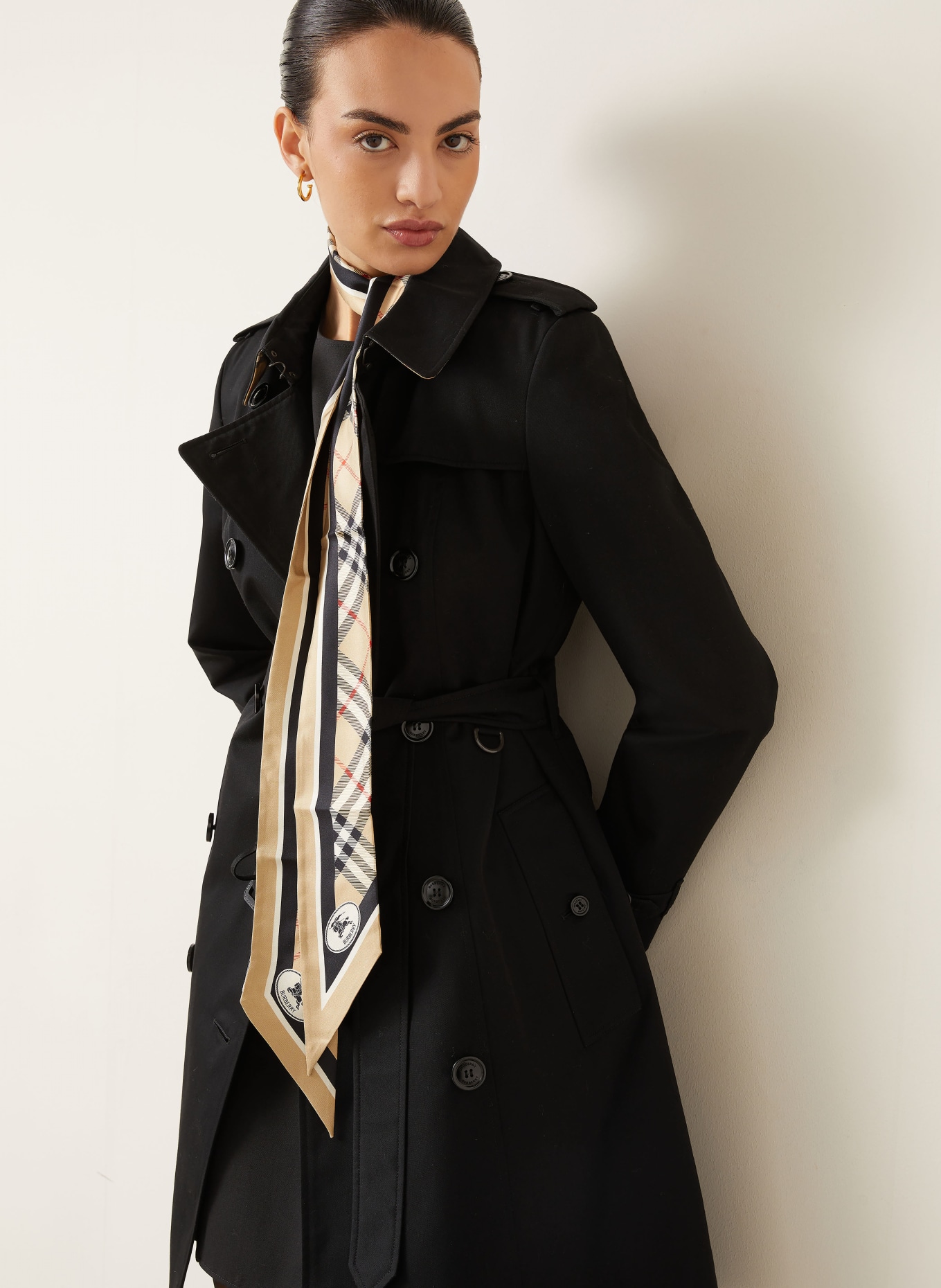 BURBERRY Trenchcoat: SCHWARZ