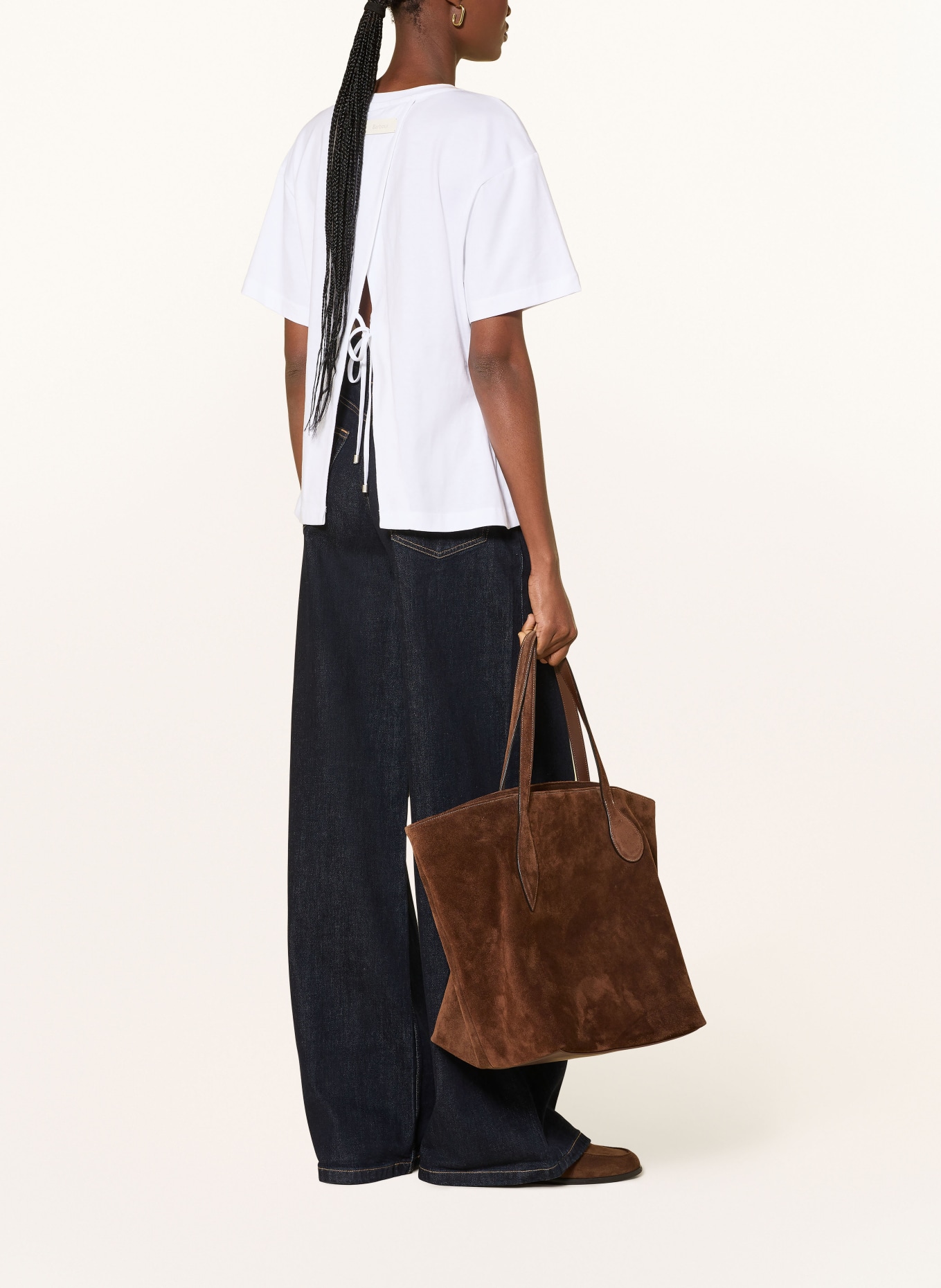 Barbour Tričko LIZA: BÍLÁ / STŘÍBRNÁ