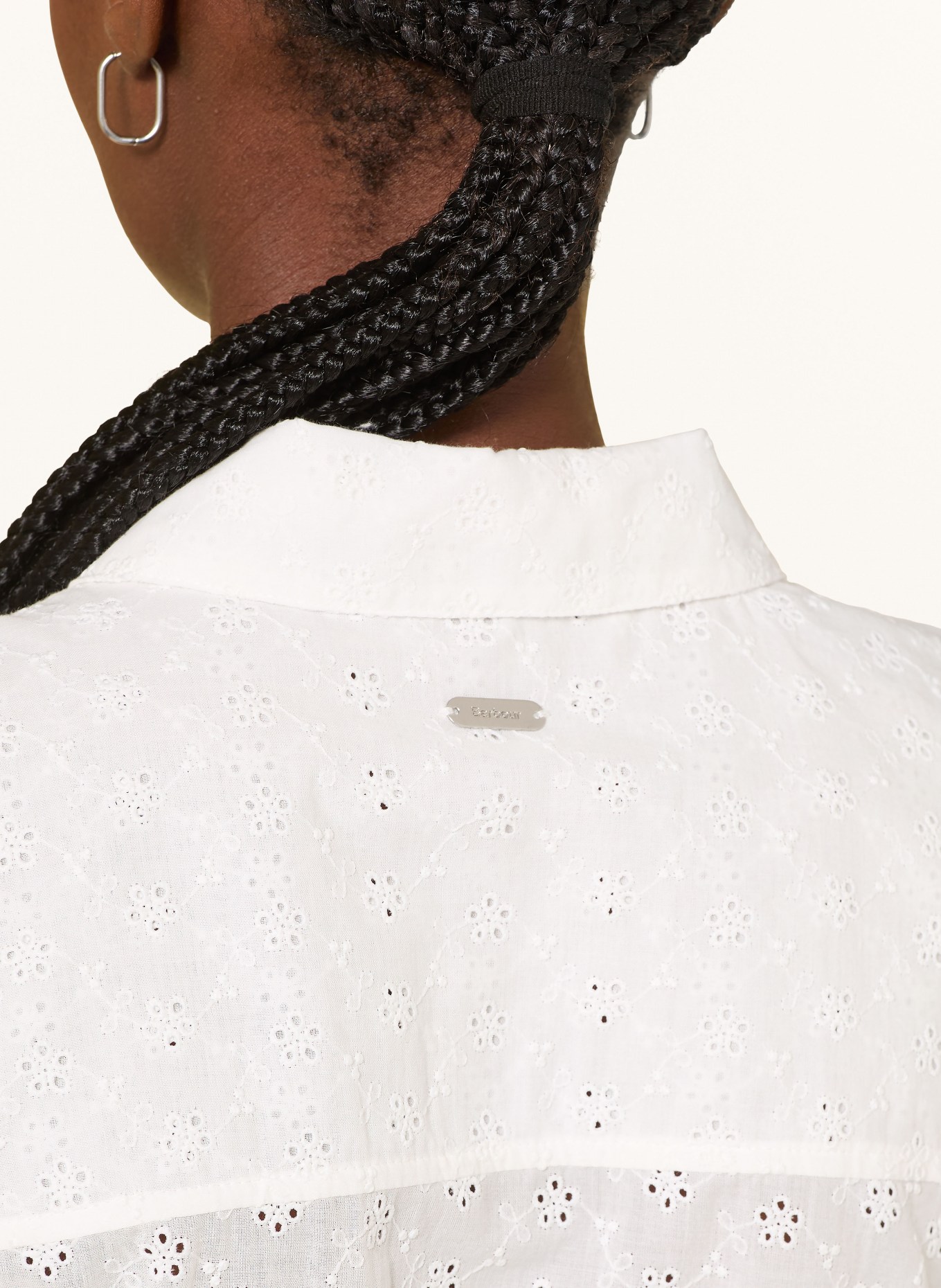 Barbour Blůza MELODY z krajky s otvory: BÍLÁ