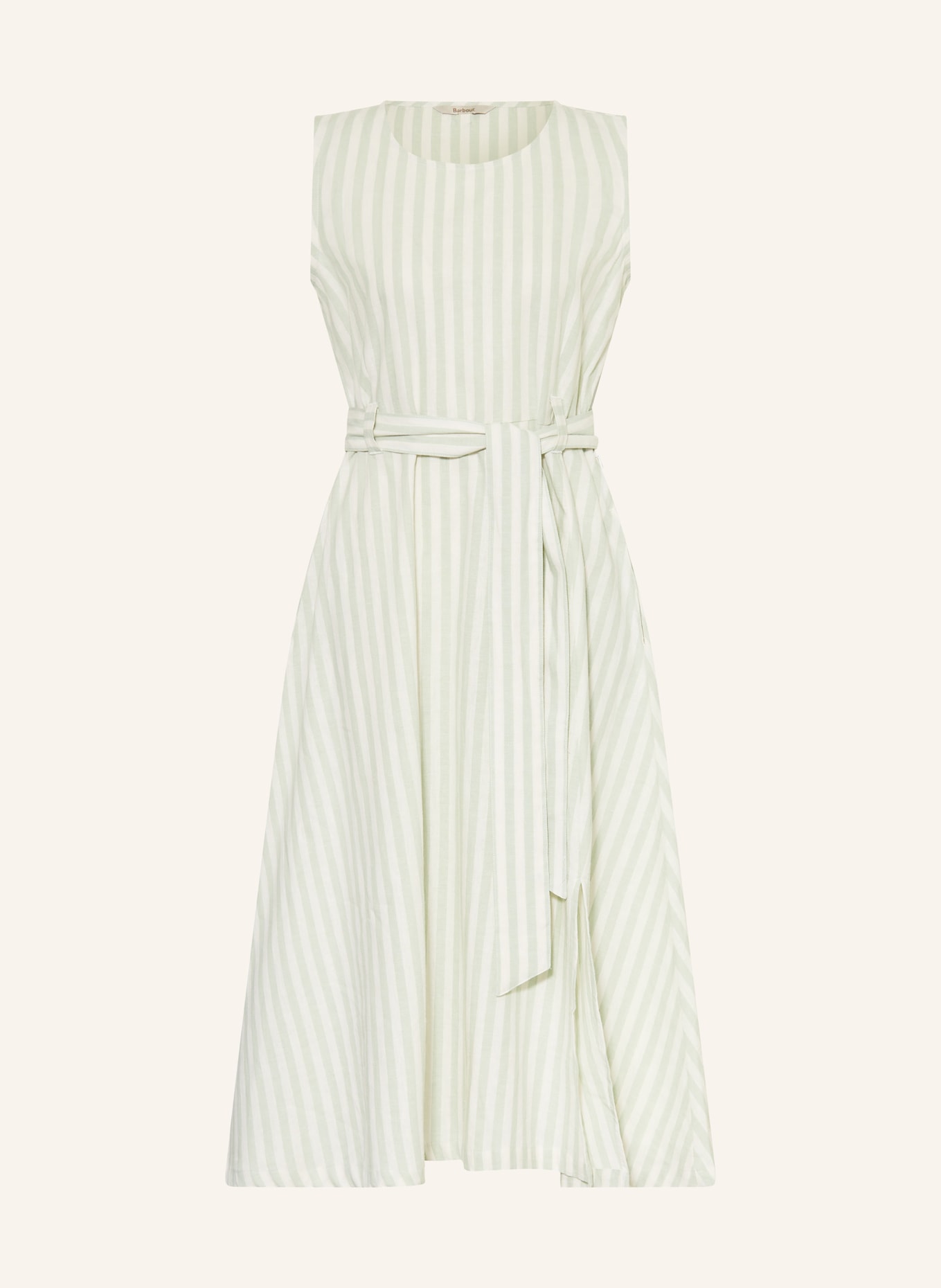 Barbour Šaty INEZ s lnem: MÁTOVÁ / REŽNÁ