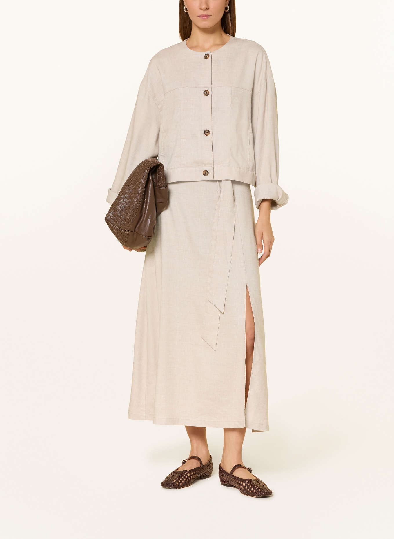 Barbour Rock GABBY mit Leinen: BEIGE