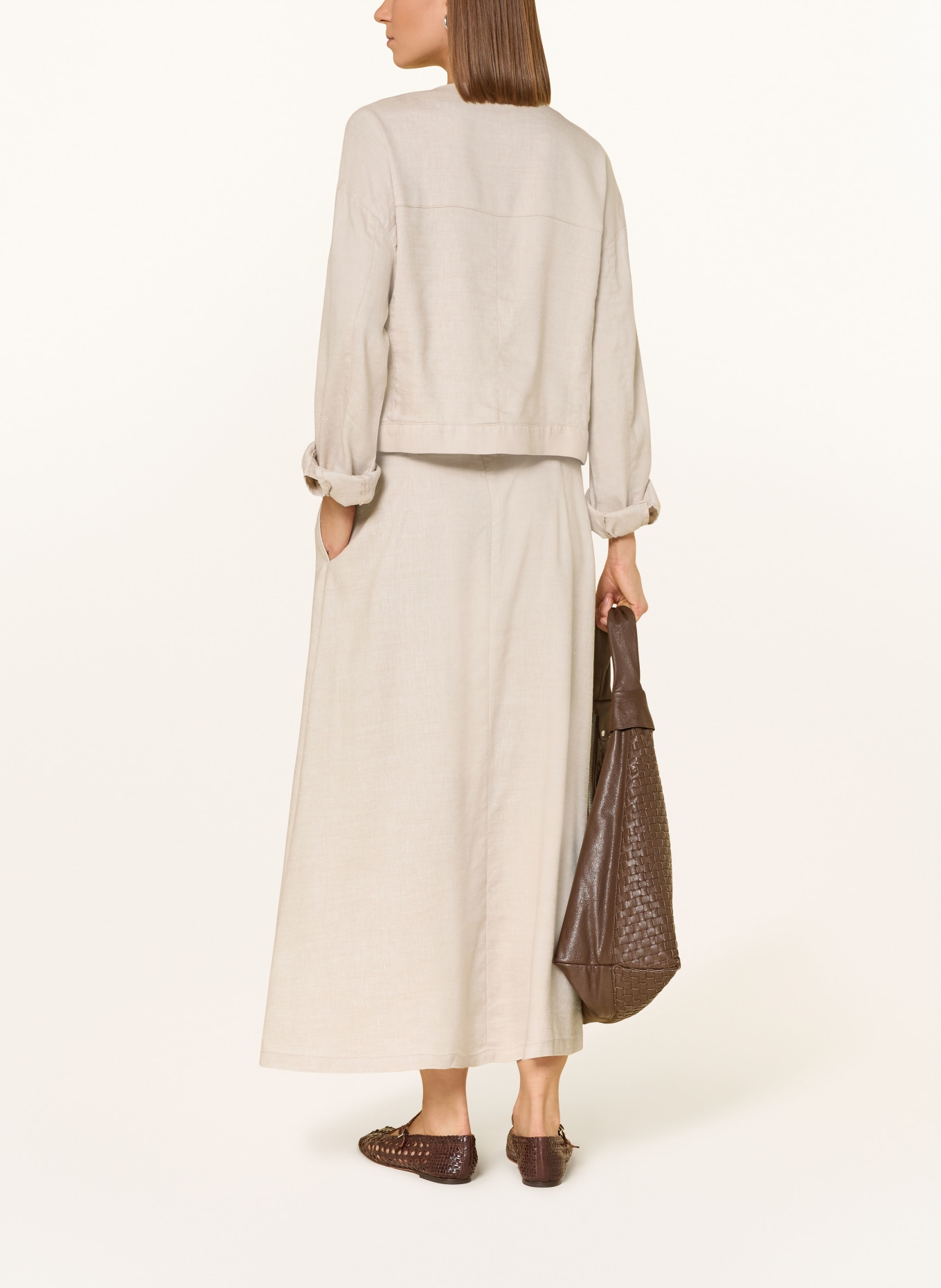 Barbour Rock GABBY mit Leinen: BEIGE