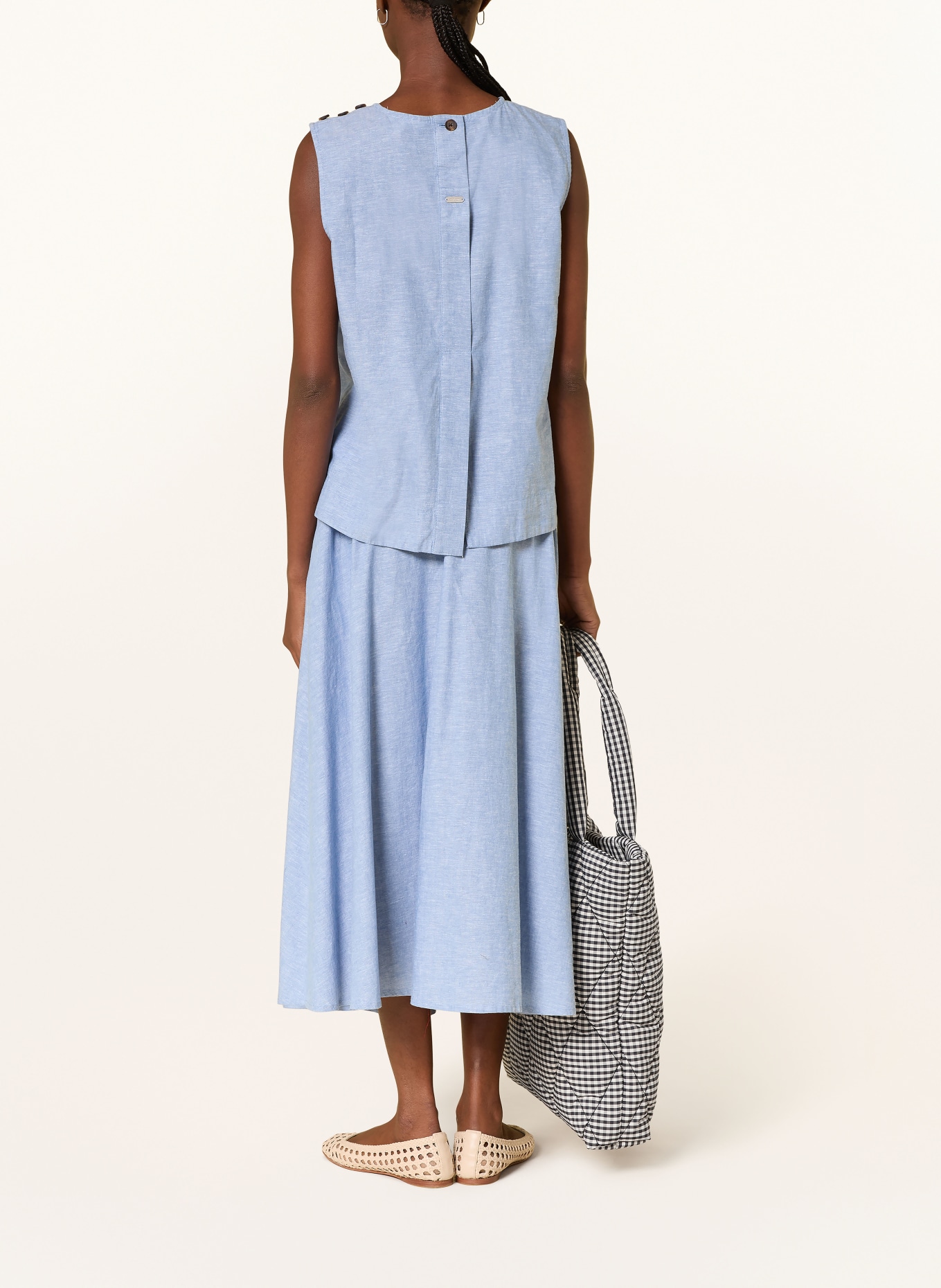 Barbour Blůza JOSIE s lnem: TMAVĚ MODRÁ