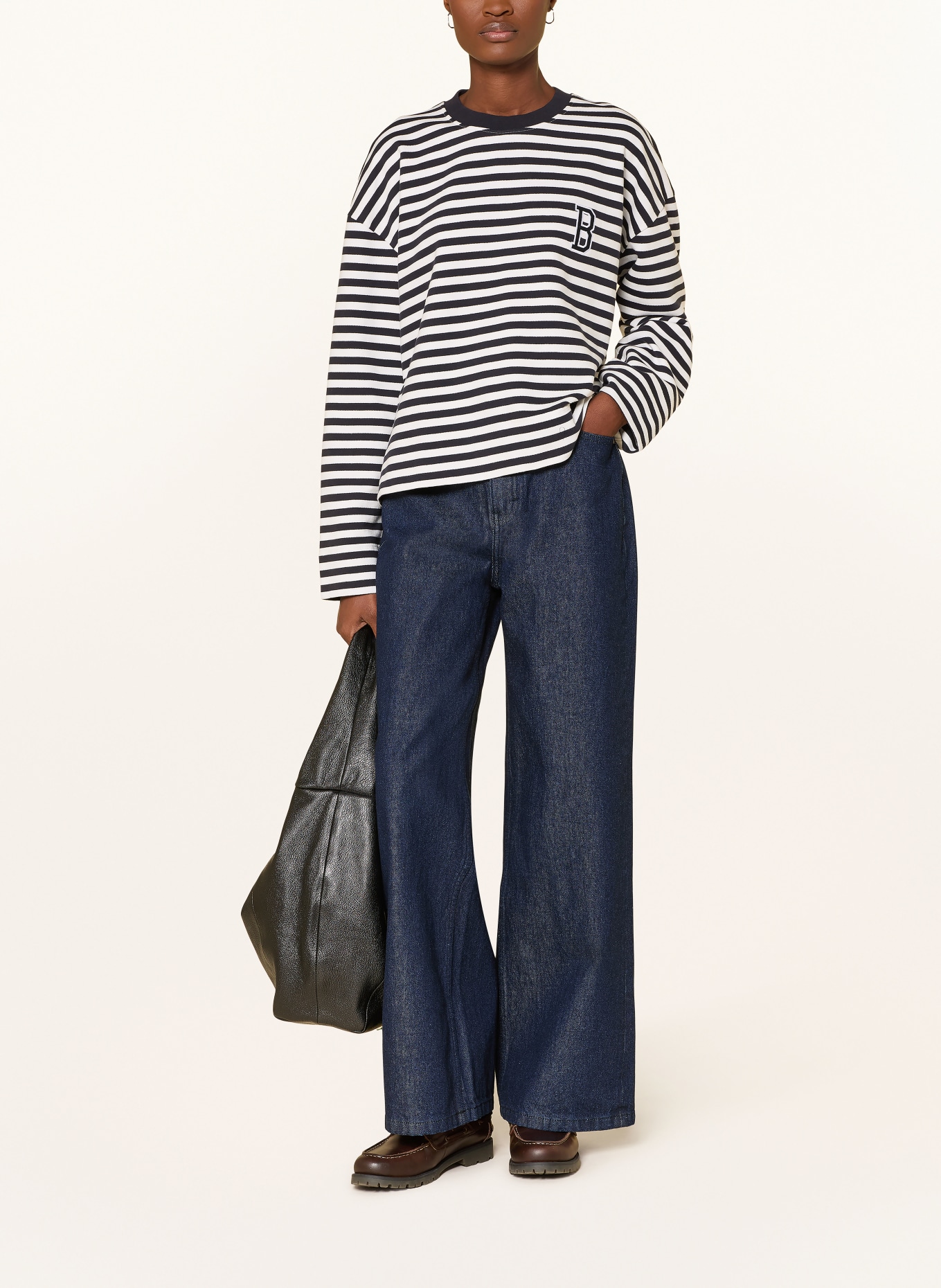 Barbour Mikina GABBY: TMAVĚ MODRÁ / BÍLÁ