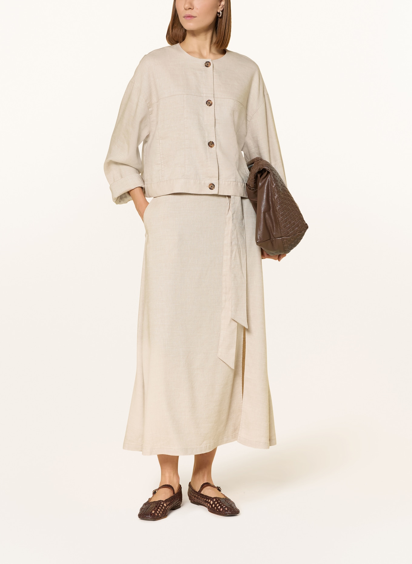 Barbour Veste cintrée GABBY avec lin: BEIGE