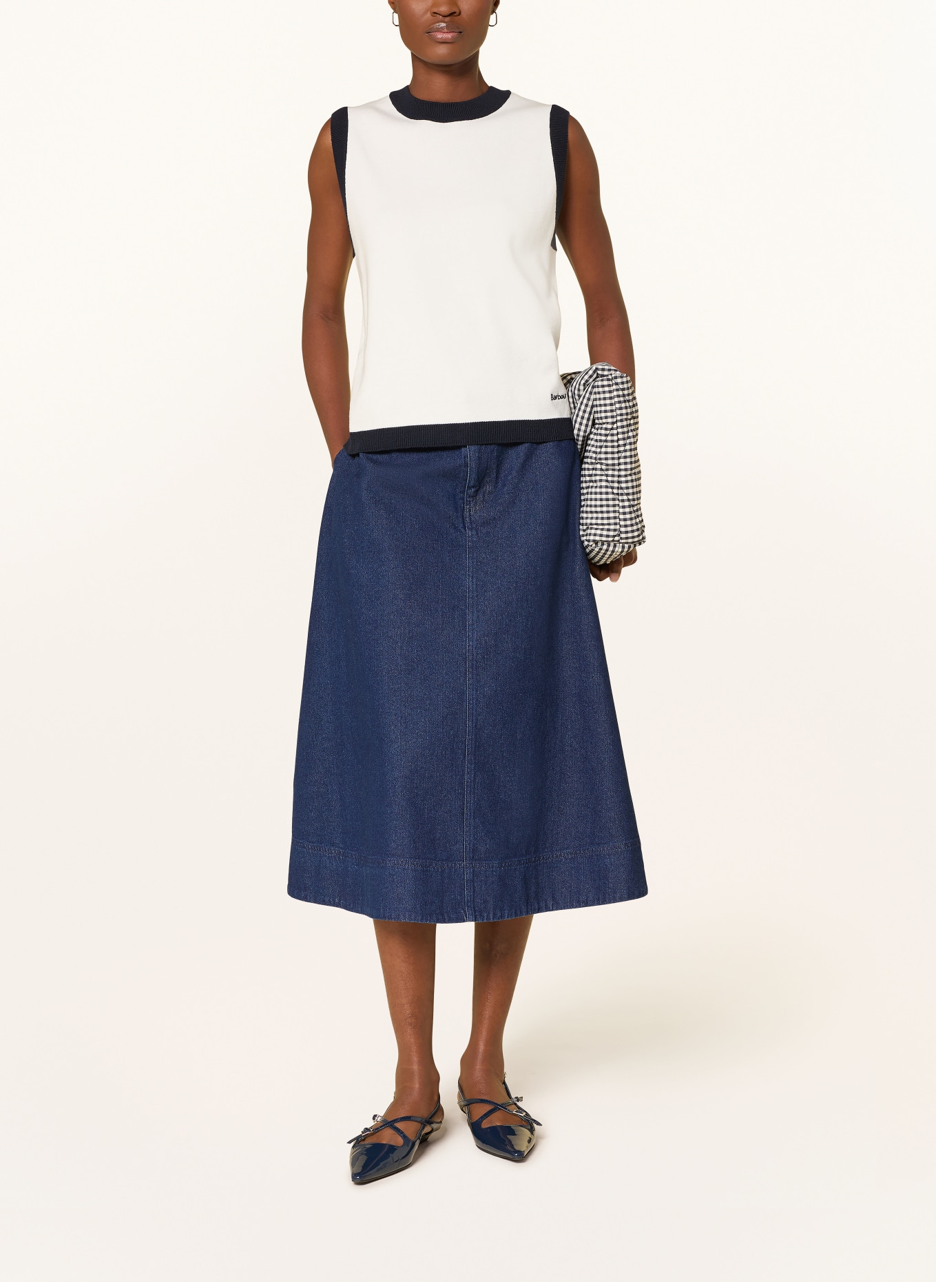 Barbour Jupe en jean MAIA: BLEU FONCÉ