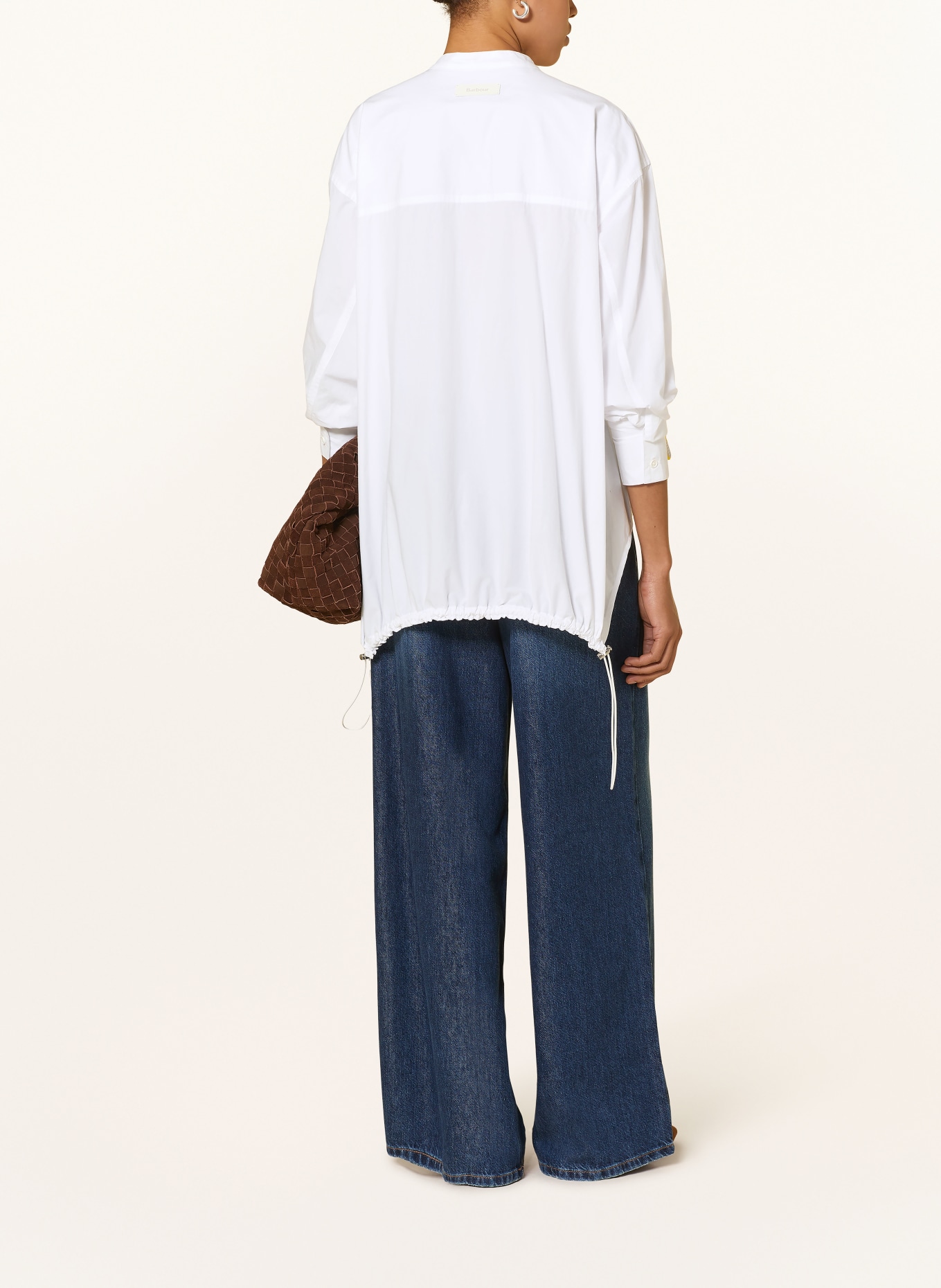 Barbour Bluzka oversize DALBURY: BIAŁY